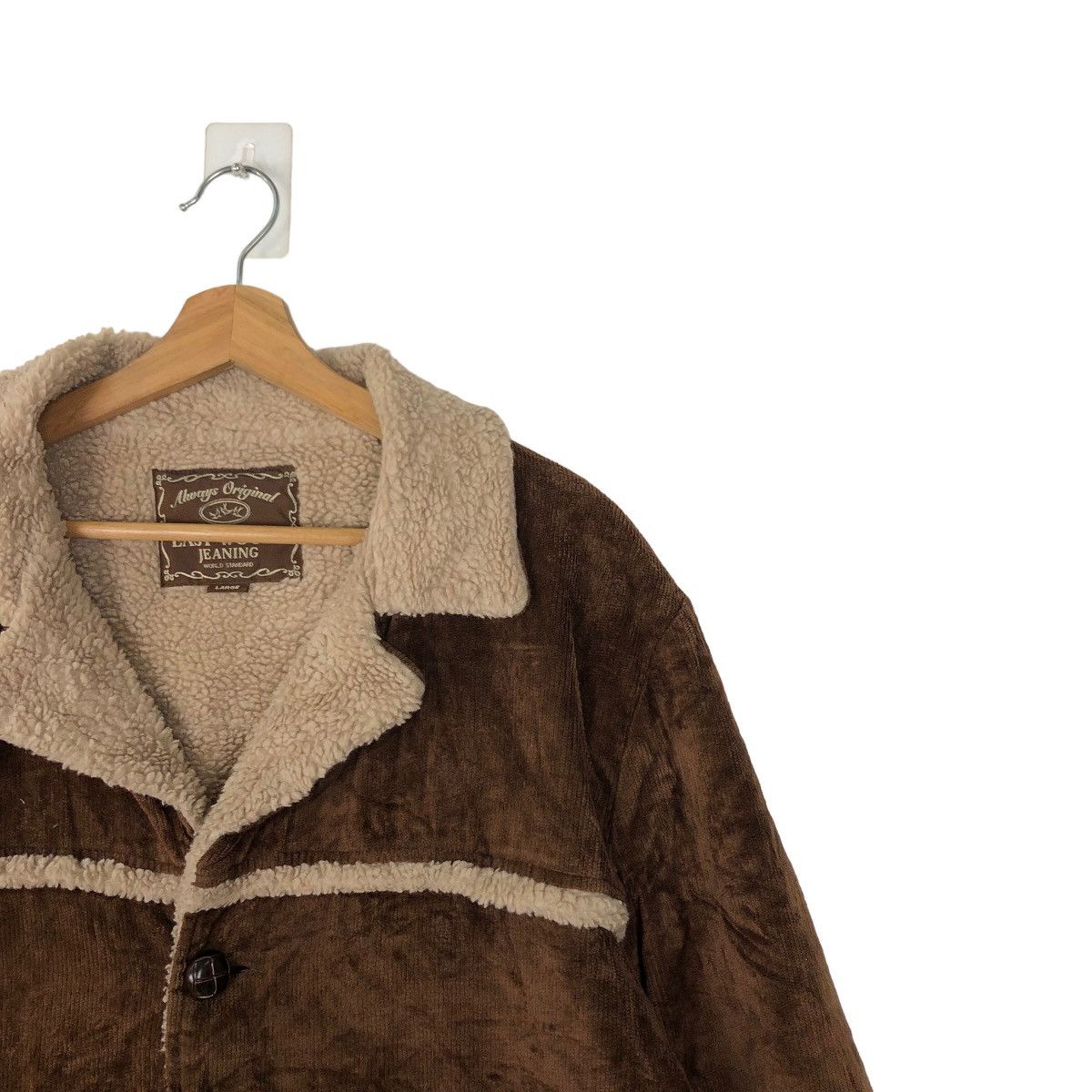 Japanese Brand 🔥90’s RARE EAST WOODS JEANING VELVET JACKET MINK FUR LINING Size US L / EU 52-54 / 3 - 5 Thumbnail
