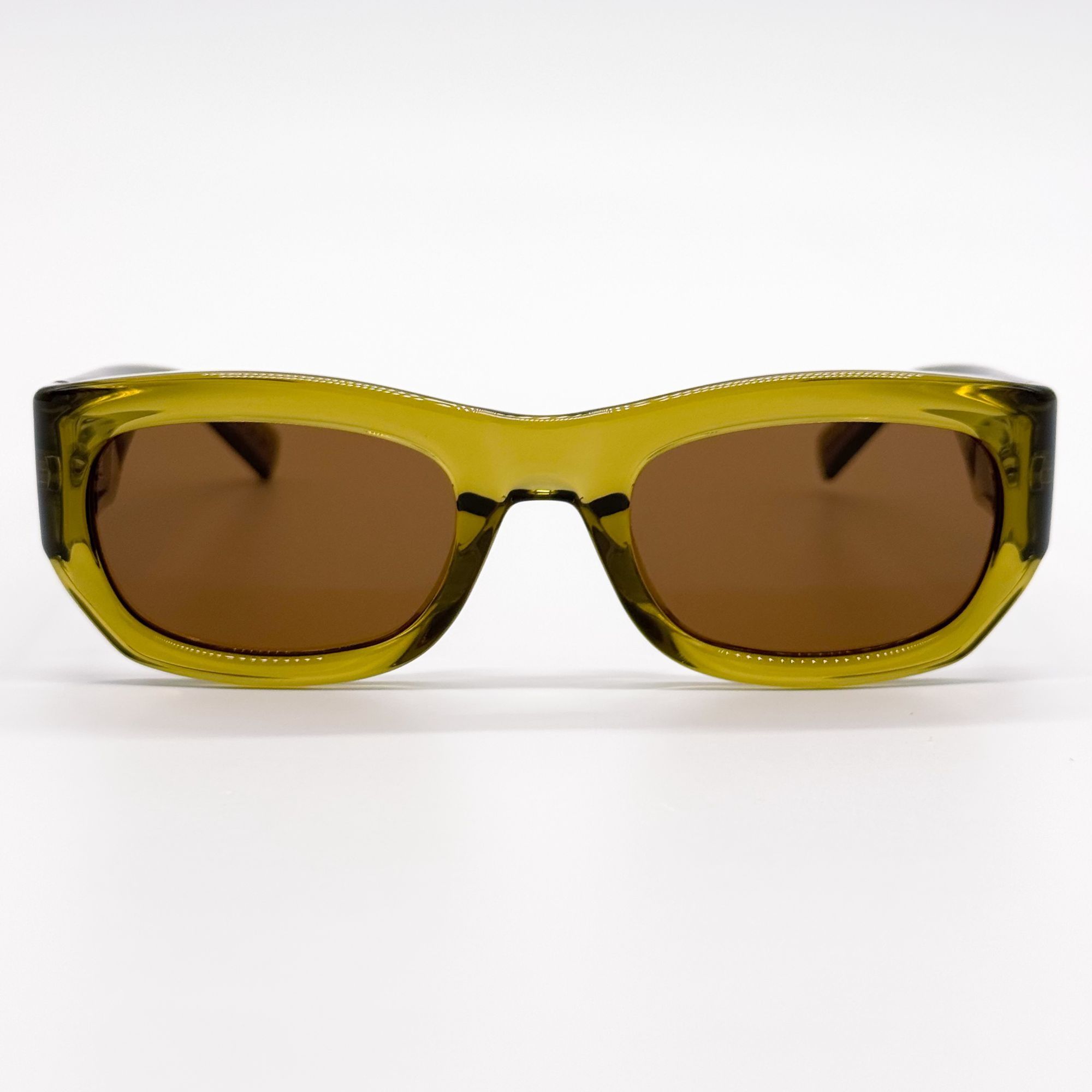 Saint Laurent Paris NEW SAINT LAURENT SUNGLASSES SL713 004 GREEN BROWN UNISEX Size ONE SIZE - 4 Thumbnail