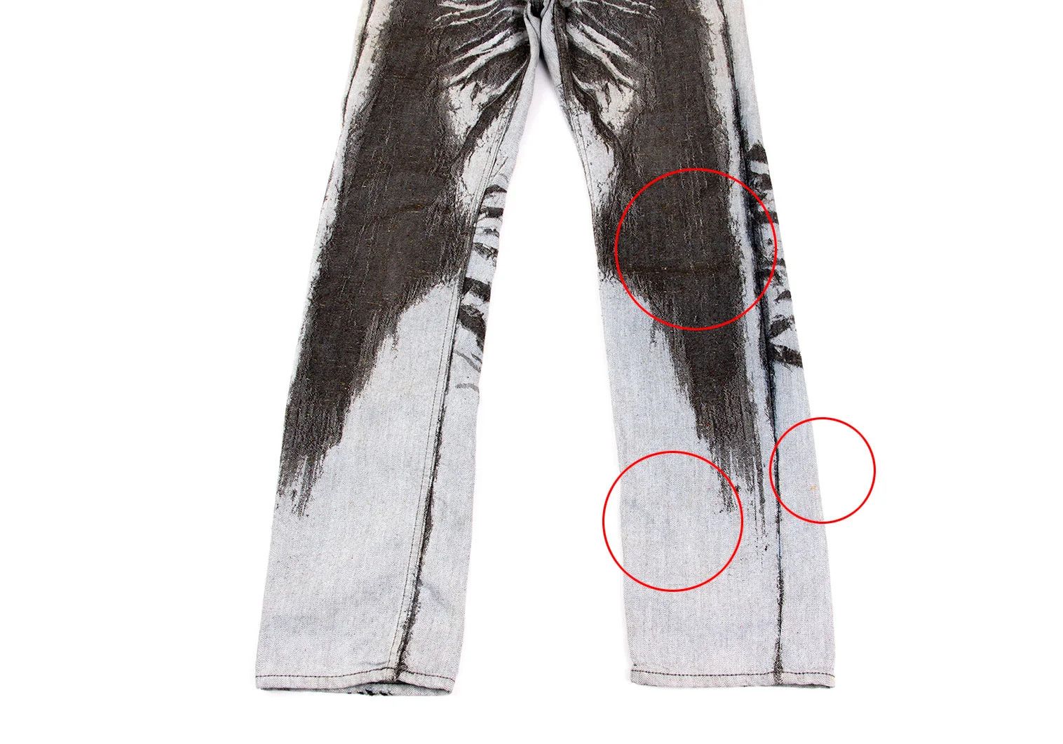 Issey Miyake Men's Washed Nepp Jacquard Denim Pants in Gray Size US 30 / EU 46 - 4 Thumbnail