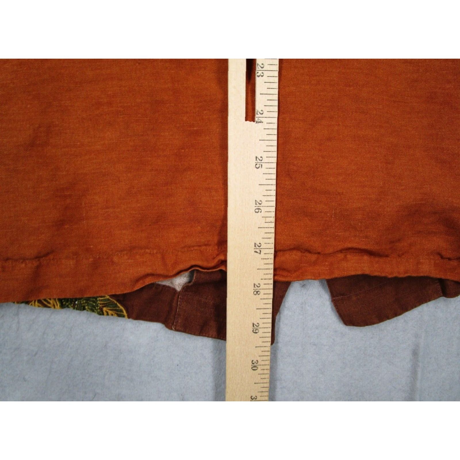 Tommy Bahama Tommy Bahama Shirt Mens Large Orange Palms Button-Up Silk Linen Hawaiian Tiki Shirt Size US L / EU 52-54 / 3 - 7 Thumbnail