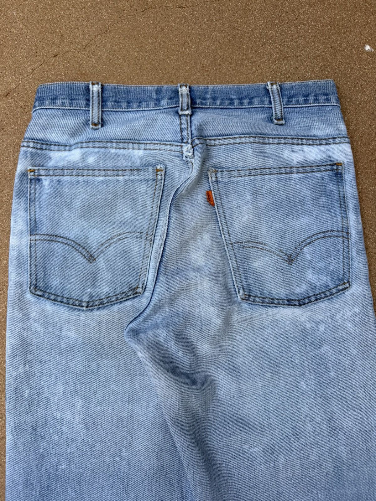 Levi's Vtg 70’s Levi’s 646 Orange Tab Bellbottom Flare Jeans 31x31 Size US 31 - 7 Thumbnail