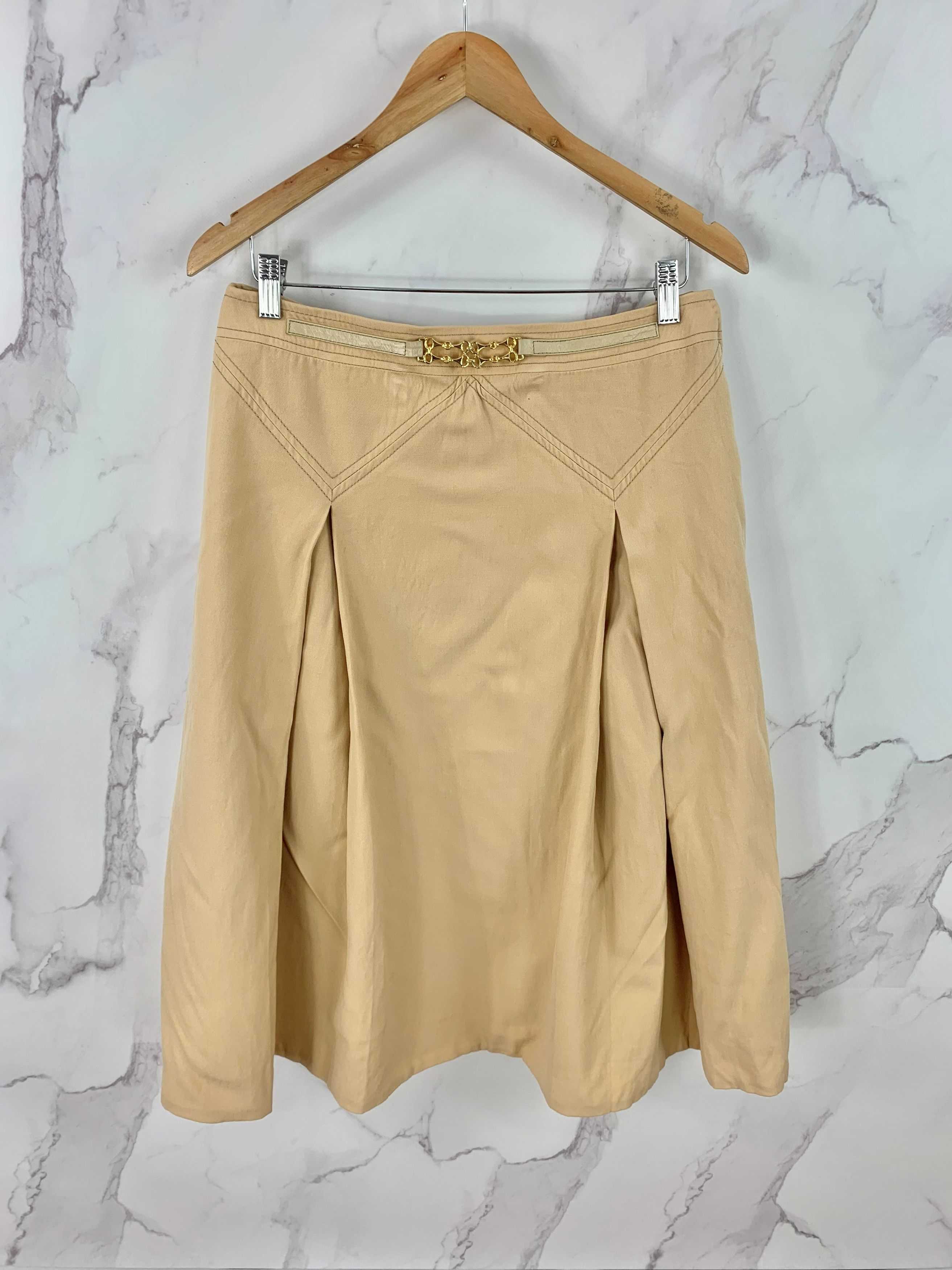 Vintage Celine Wool Pleated Skirt Size 48