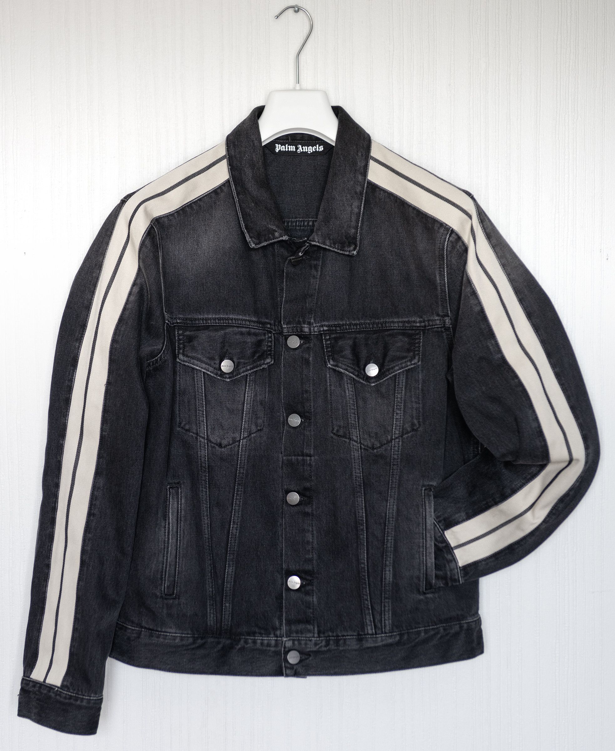 Palm Angels Palm Angels Track Denim Jacket Size US M / EU 48-50 / 2 - 1 Thumbnail