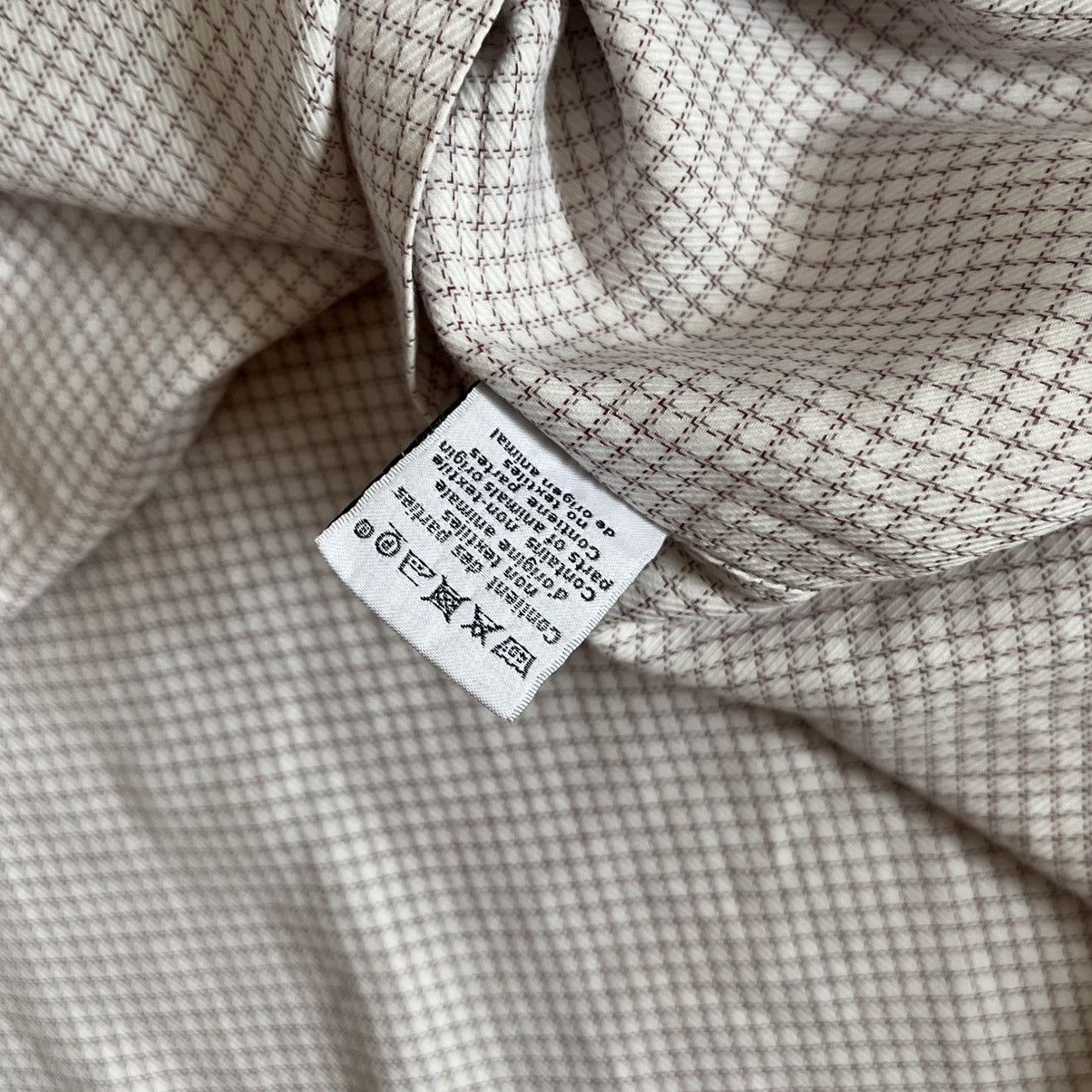 Hermes Hermès Paris Checkered Dress Shirt Size US XL / EU 56 / 4 - 10 Thumbnail