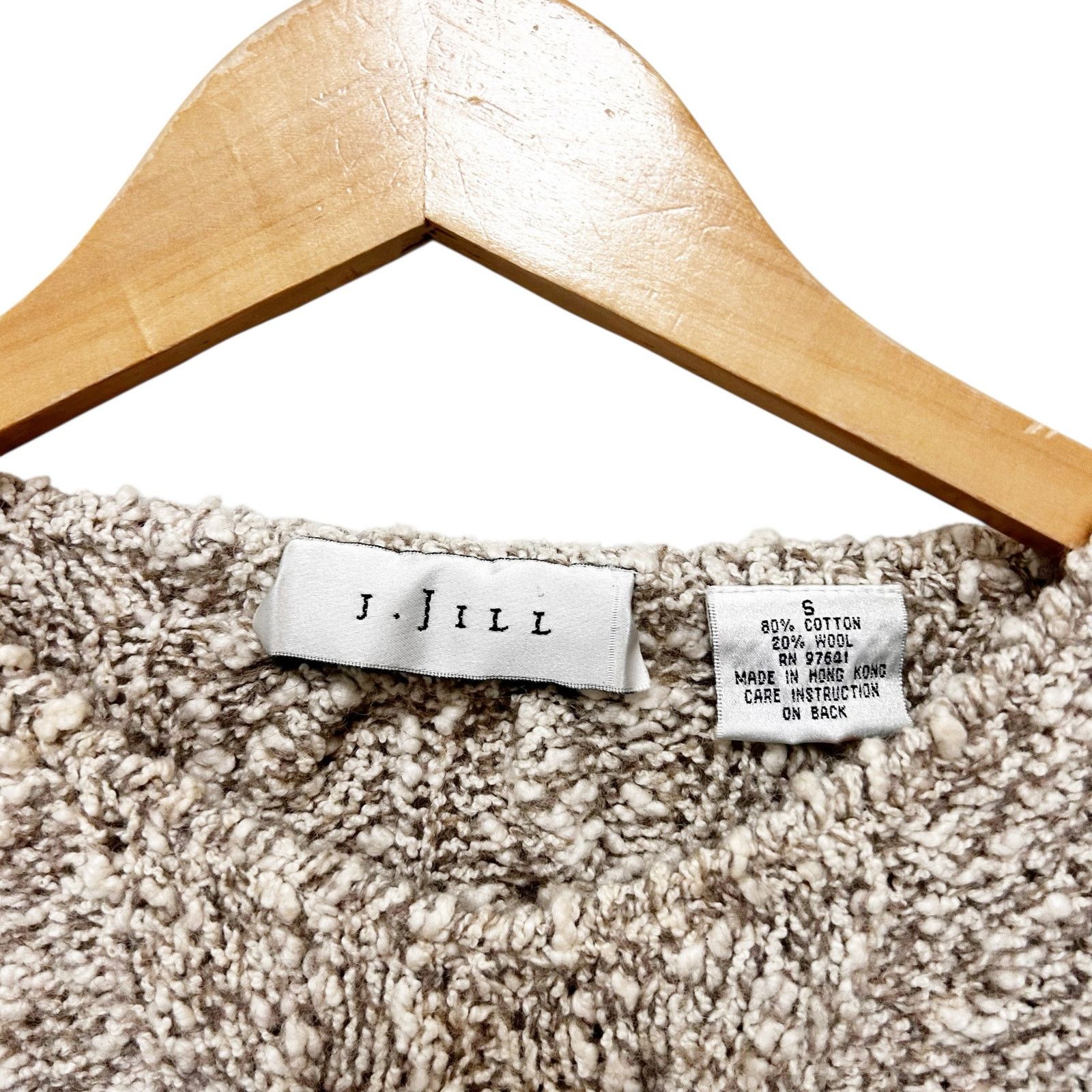 Other Vintage J. Jill Cotton Wool Knit Sweater Sz S Size S / US 4 / IT 40 - 2 Thumbnail
