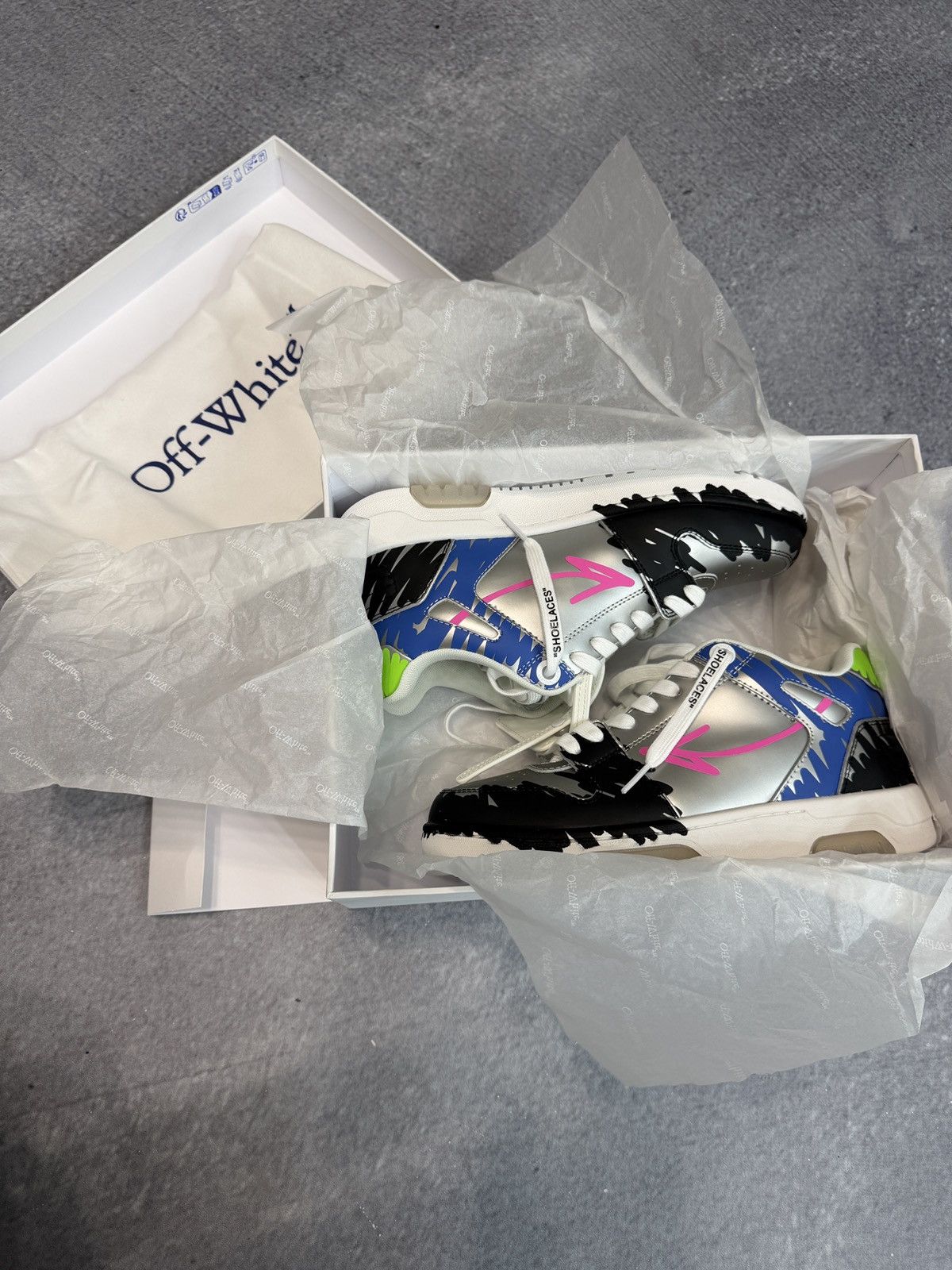 (B).Stroy × Off-White Off-White x Bstroy Out Of Office Sneakers Size US 8 / IT 38 - 11 Thumbnail