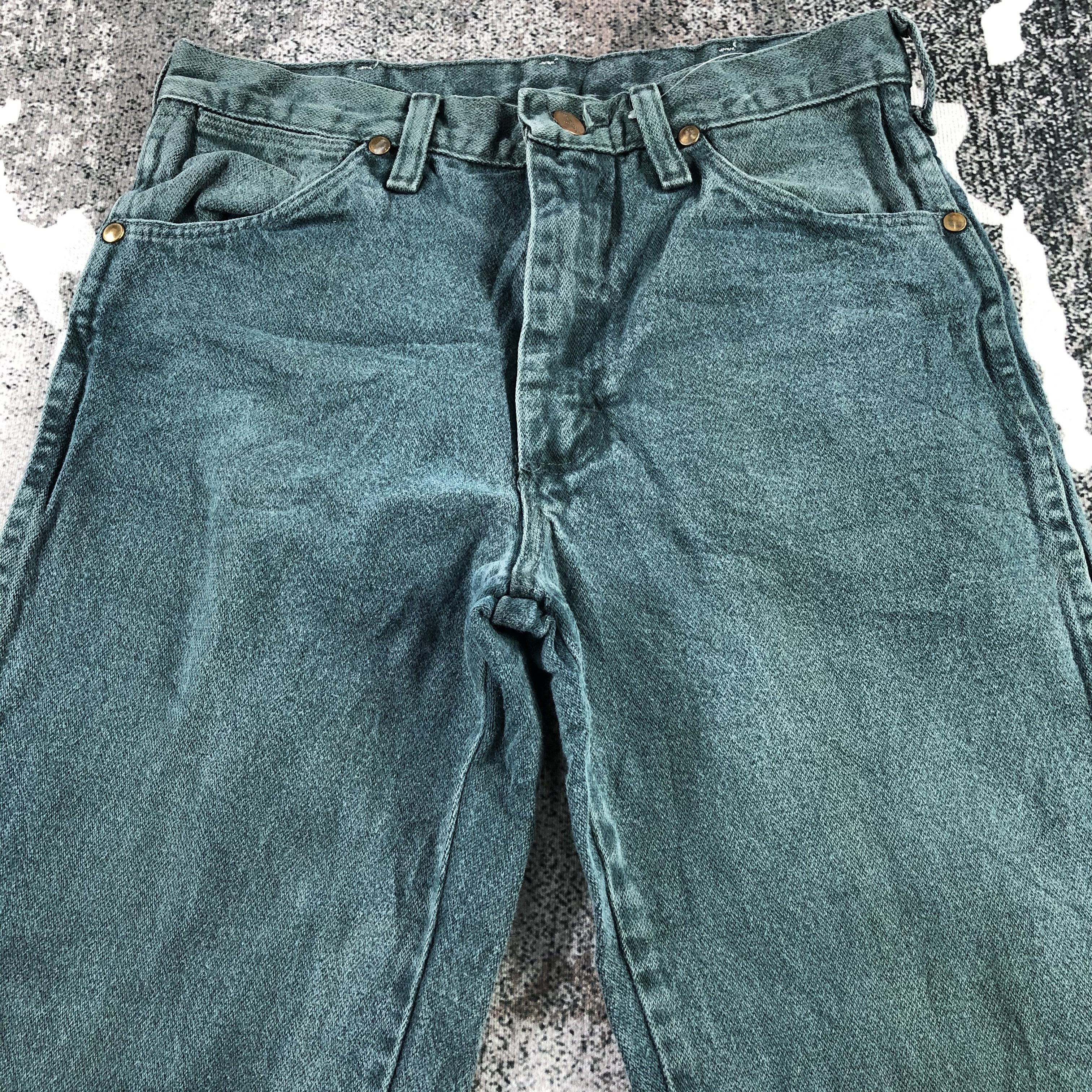 Wrangler Vintage Wrangler Jeans Faded Green Denim KJ1379 Size US 28 / EU 44 - 3 Thumbnail