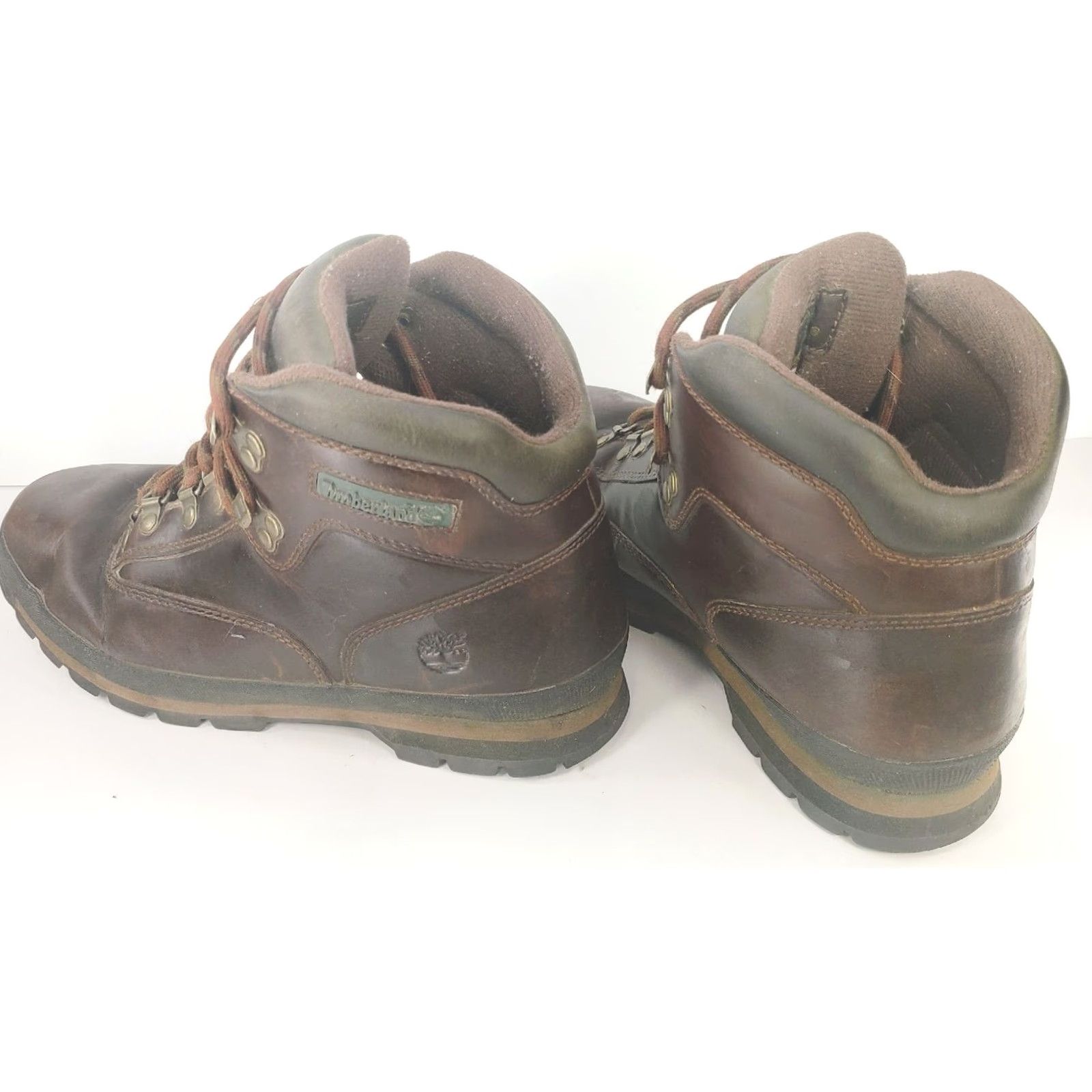 Timberland VINTAGE Timberland Eurohiker Ankle Boot Mens 10.5W Wide Brown Leather Hiking Trail Work Shoes Size US 10 / EU 43 - 5 Thumbnail