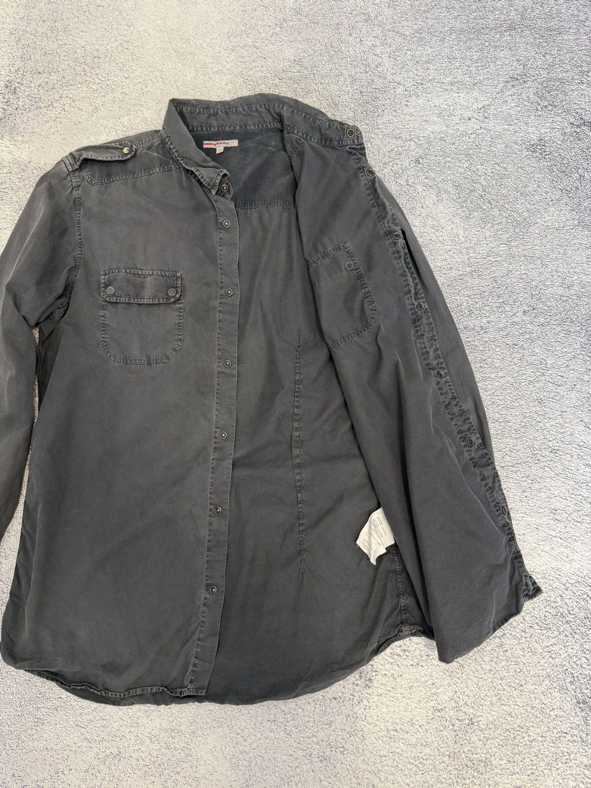 Prada Vintage Prada Military Shirt Utility Cotton Men 45 L Rare Size US L / EU 52-54 / 3 - 3 Thumbnail