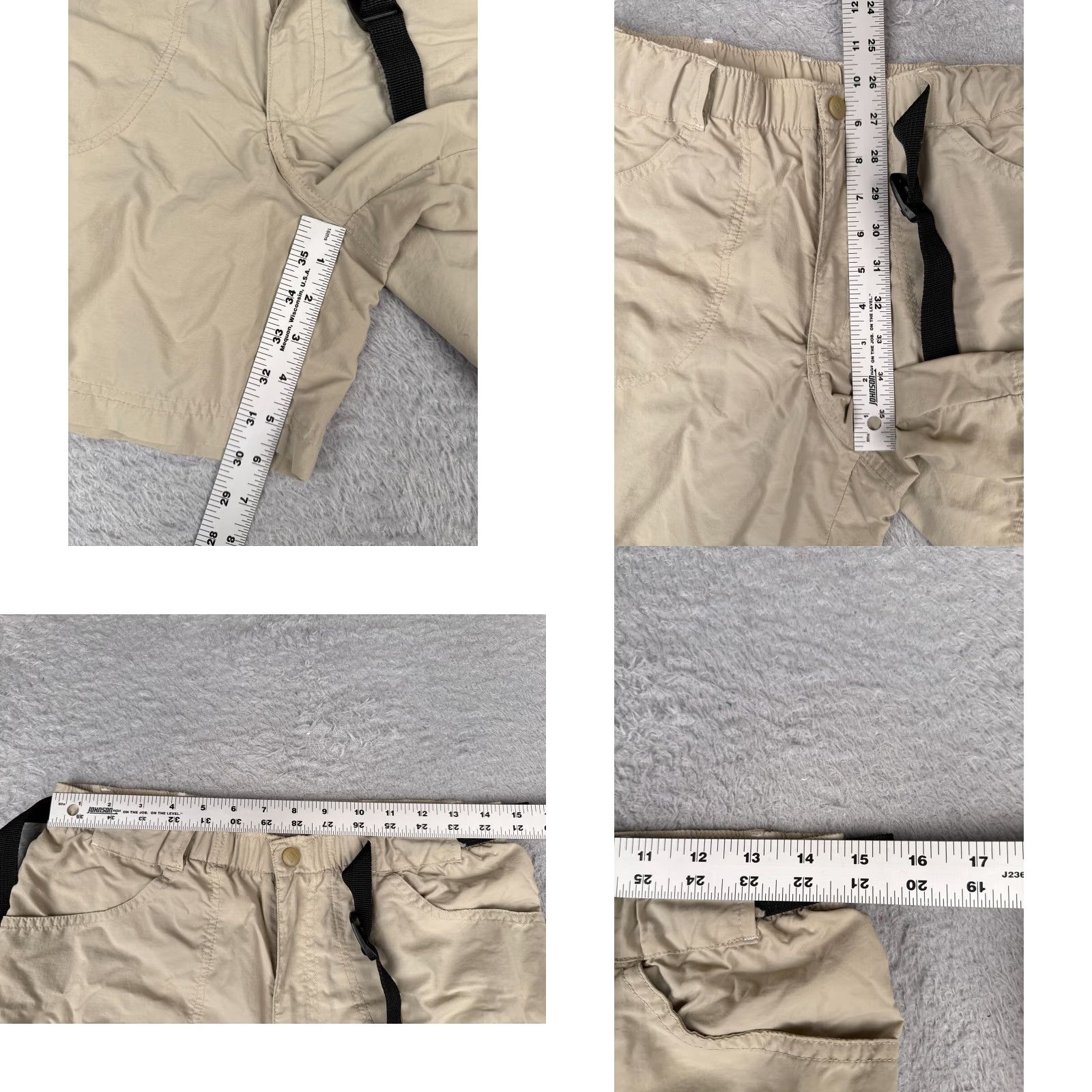 Vintage Columbia Shorts Womens 6 Beige Cargo Belted 100% Nylon Hiking Camping 30x6 Size 28" / US 6 / IT 42 - 8 Thumbnail