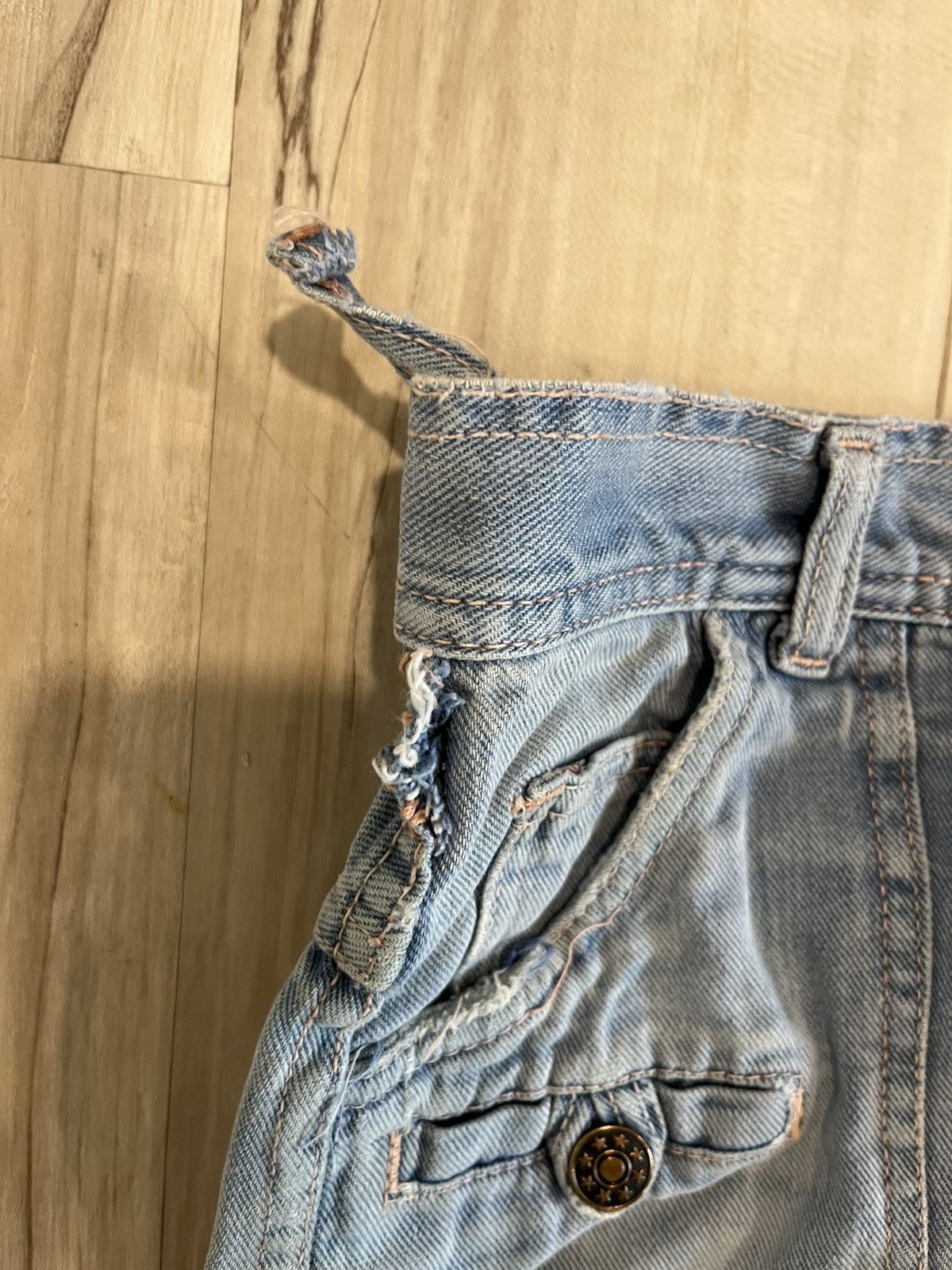 Vintage Bell bottom jeans wide leg vintage 70s Size US 33 - 4 Thumbnail