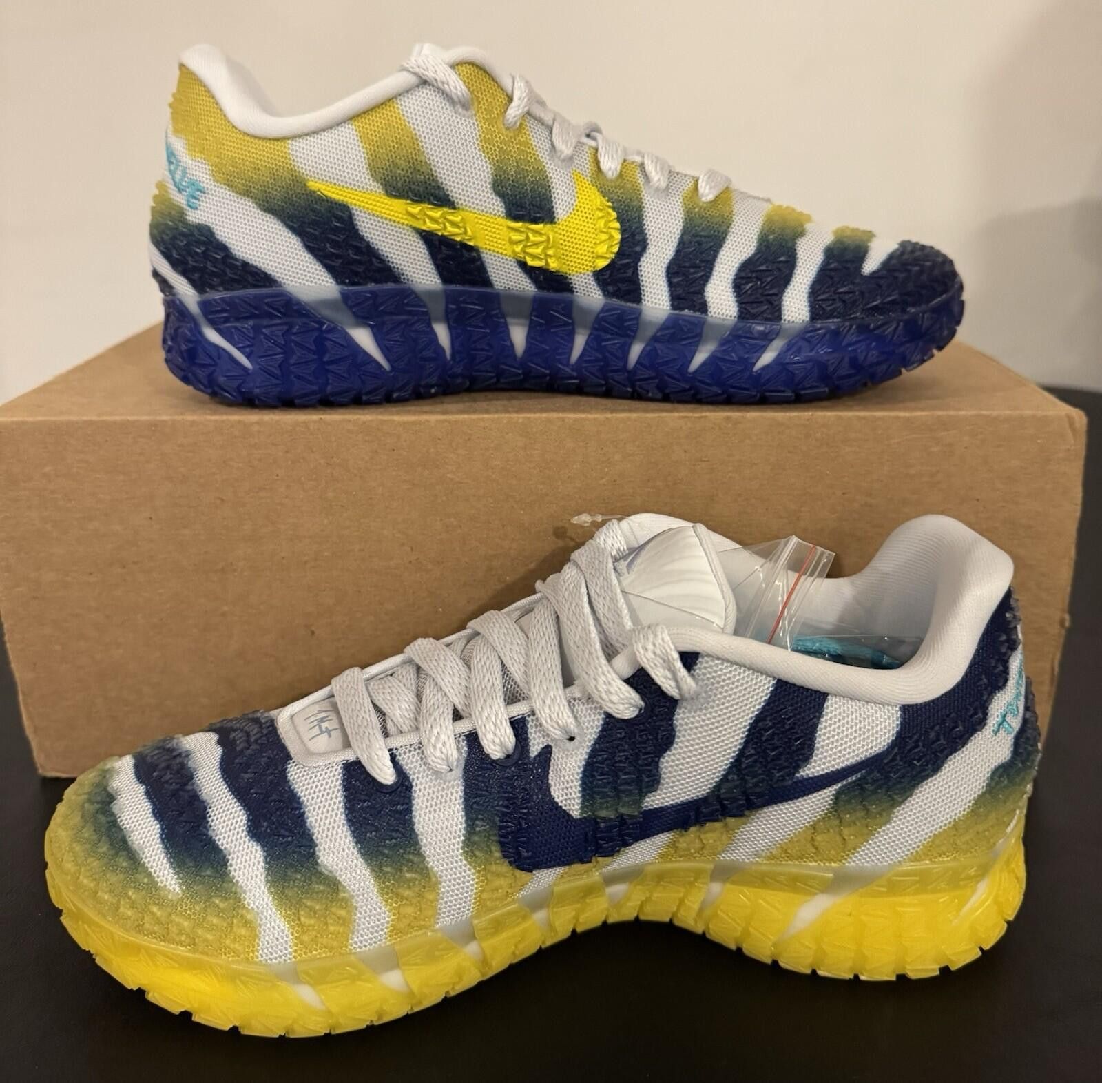 Nike New Nike Ja 3 Murray State Basketball Blue/Yellow Men's 6.5 Size US 6.5 / EU 39-40 - 3 Thumbnail