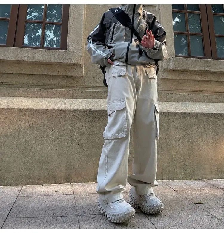 Japanese Brand × Vintage Cargo Pants Black- Korean Streetwear Style Pants Size US 32 / EU 48 - 6 Thumbnail