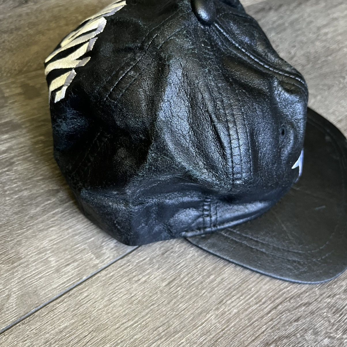 NFL × Vintage Vintage 1990s NFL Dallas Cowboys Pleather Star SnapBack Hat Size ONE SIZE - 5 Thumbnail