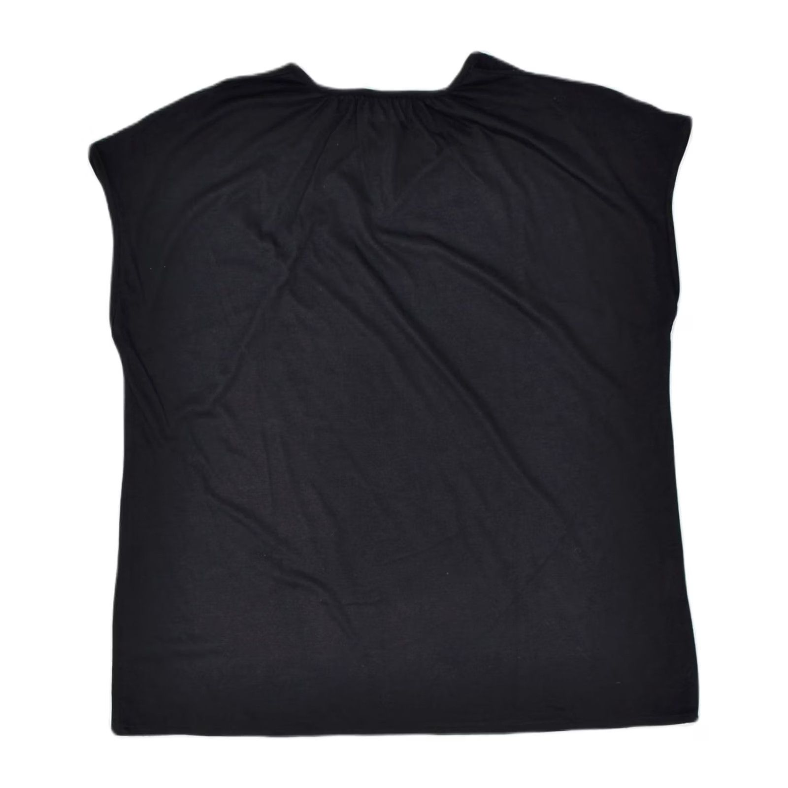 Vintage VINTAGE Womens Blouse Top L Black Polyester IT 46 Size L / US 10 / IT 46 - 2 Thumbnail