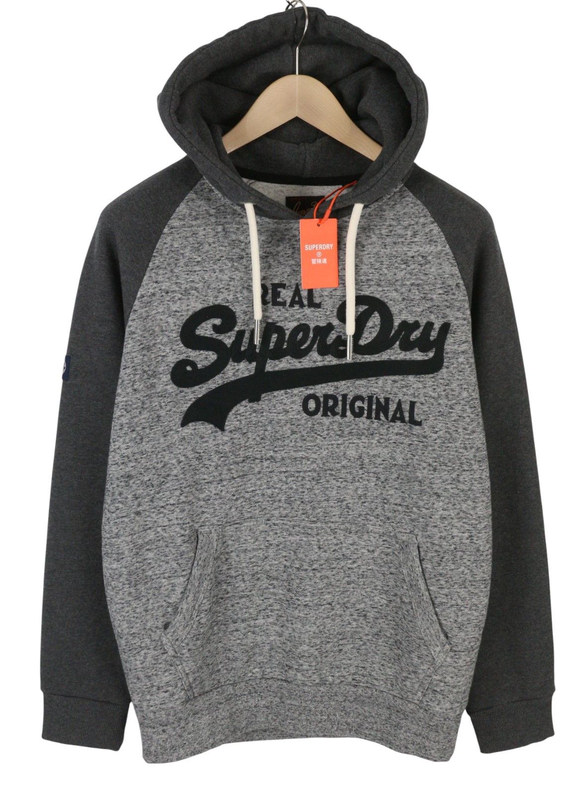Superdry ATHLETIC VL M Grey Melange Logo Kangaroo Hoodie 87135 Size US M / EU 48-50 / 2 - 1 Thumbnail