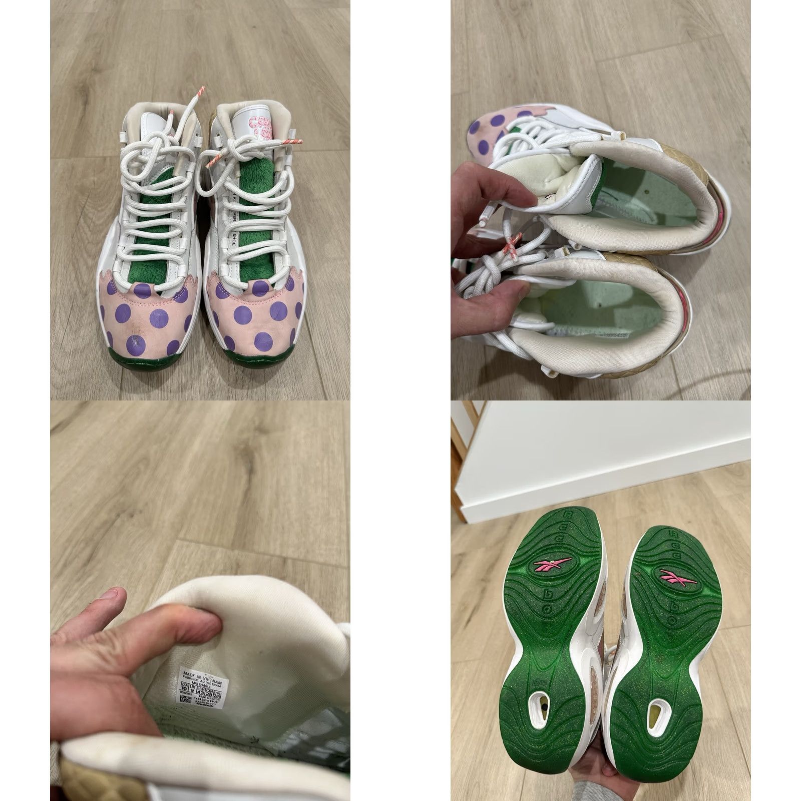 Reebok Reebok Question Mid x Hasbro Candy Land Men Basketball Shoe Size 10 Multicolor Nike-style Sneakers? Size US 9 / EU 42 - 8 Thumbnail