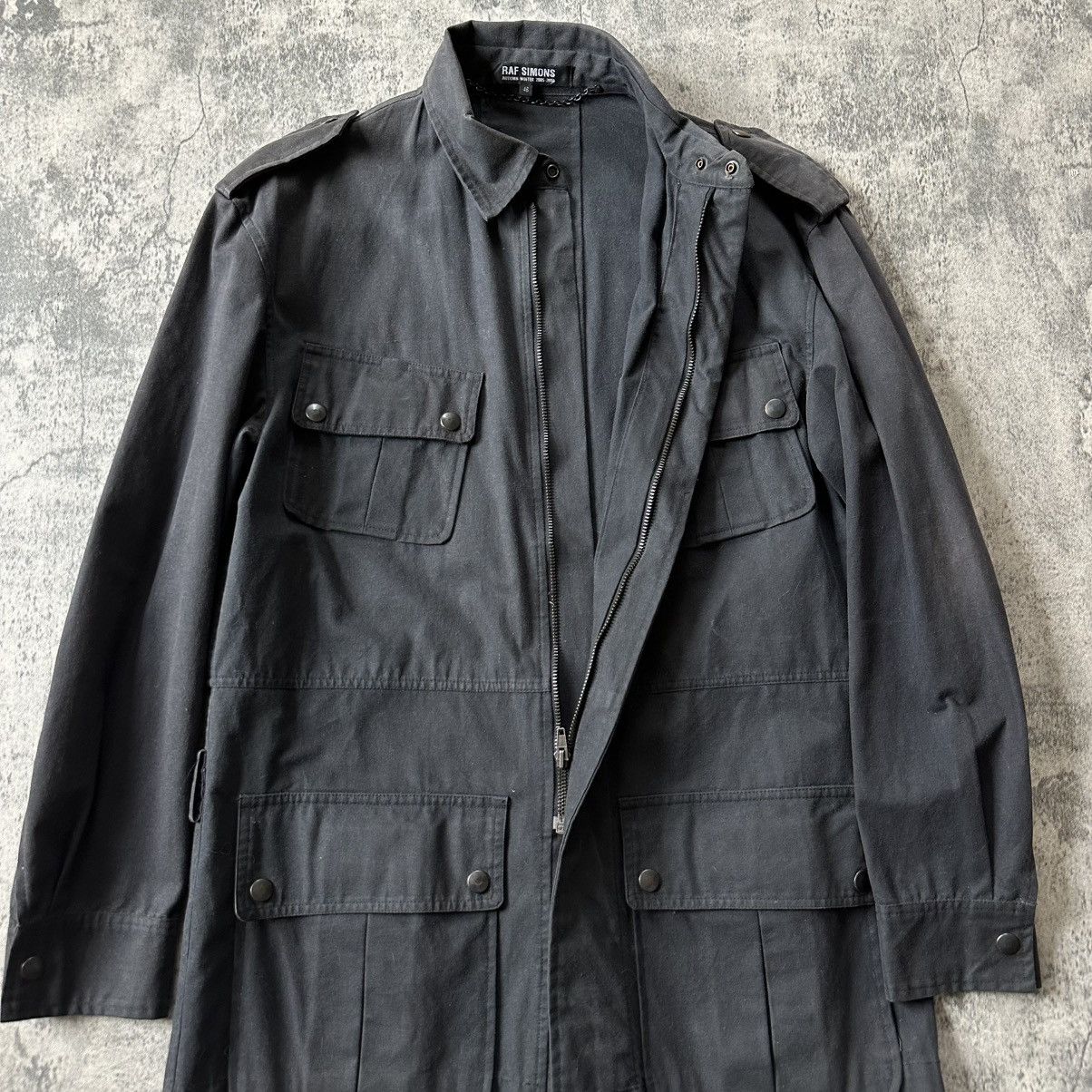 Raf Simons Runway AW2005-2006 ‘Belted’ Waxed M-65 Jacket Size US S / EU 44-46 / 1 - 7 Thumbnail