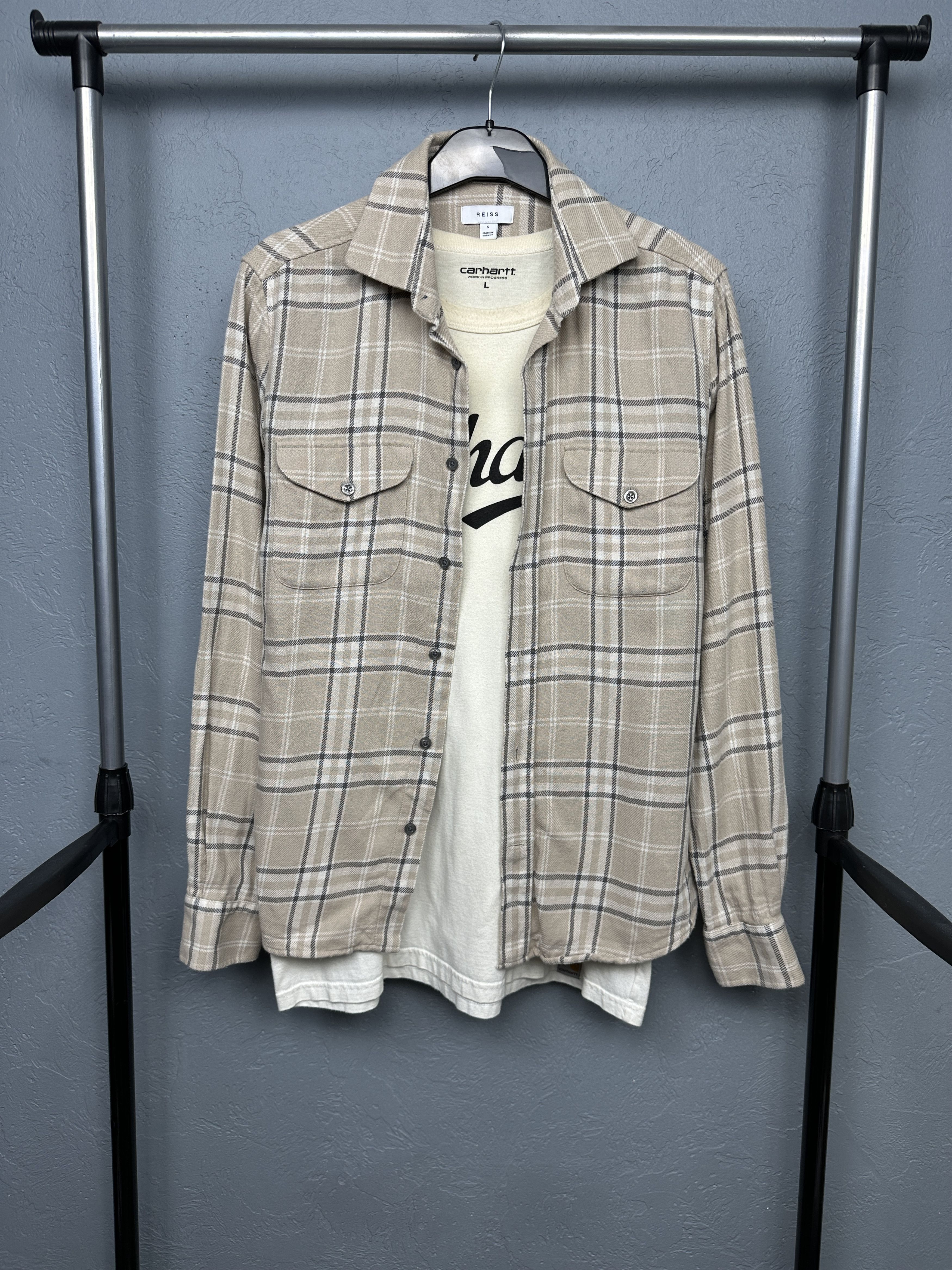 Reiss Reiss Mens Flannel Plaid Shirt Size US S / EU 44-46 / 1 - 1 Thumbnail
