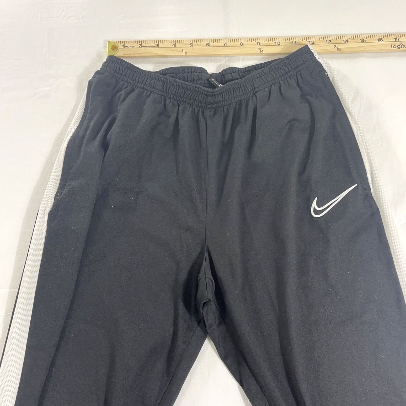 Nike Nike Men’s M SLIM Academy 19 Training Pants Black White Swoosh AJ9181-010 Soccer Dri-FIT Track Pants Slim Adapted for Activewear Size US 31 - 7 Thumbnail