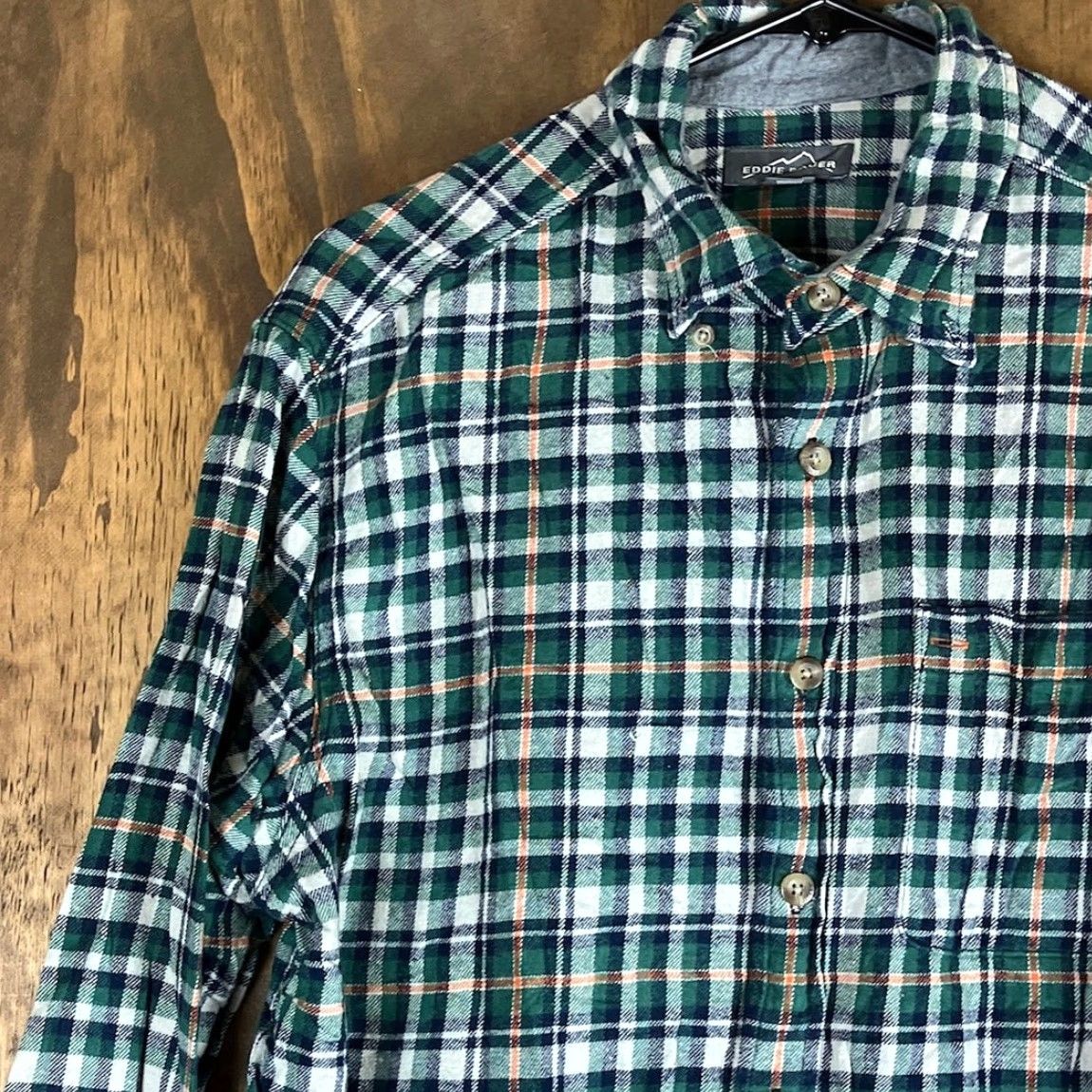 Eddie Bauer VINTAGE Eddie Bauer Mens Shirt Green Plaid Outdoor Soft Button-Down 100% Cotton M Size US M / EU 48-50 / 2 - 4 Thumbnail