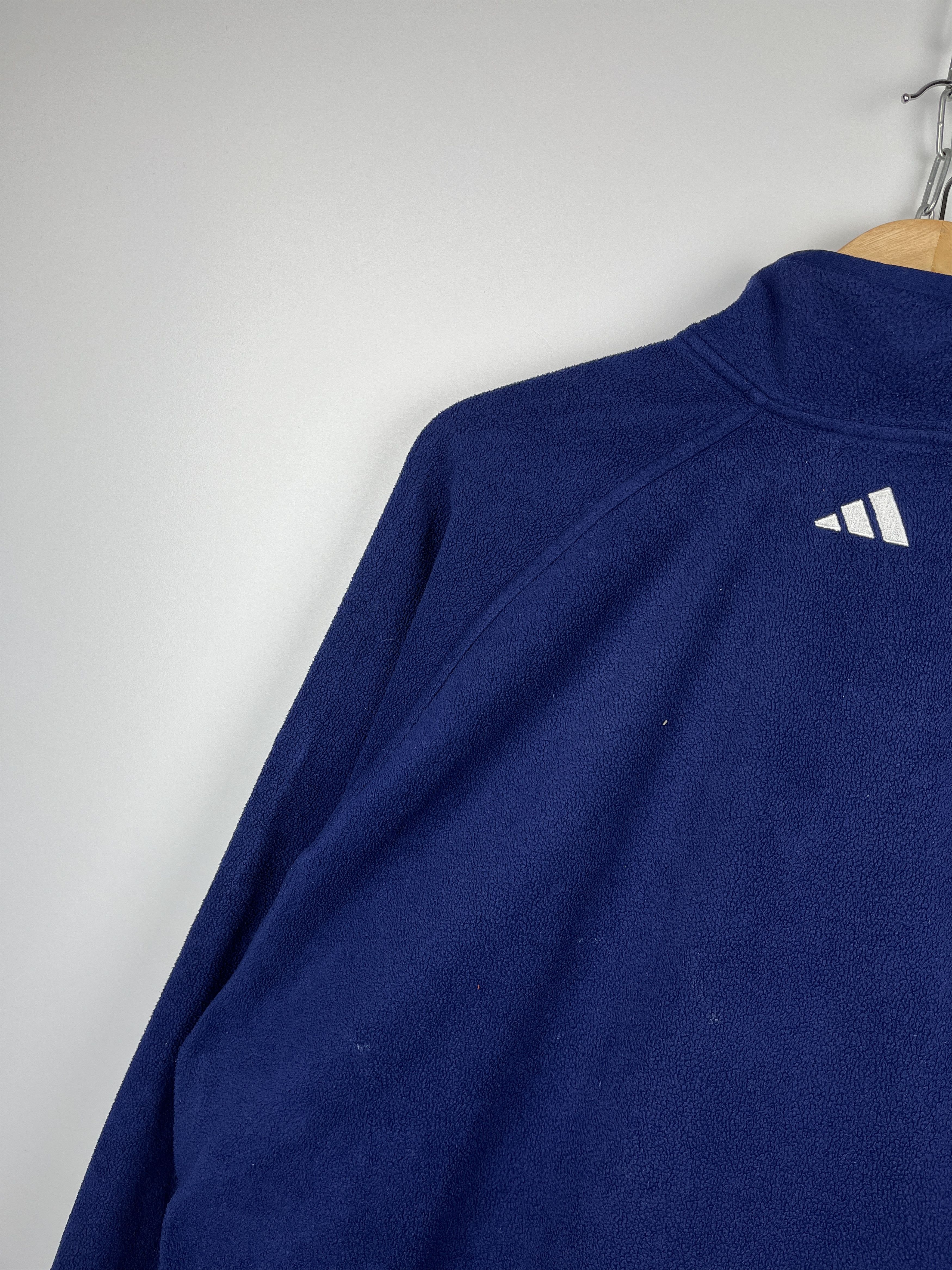 Adidas 00's Adidas Climacool Stripes Vintage Fleece Sweater Size US L / EU 52-54 / 3 - 21 Thumbnail