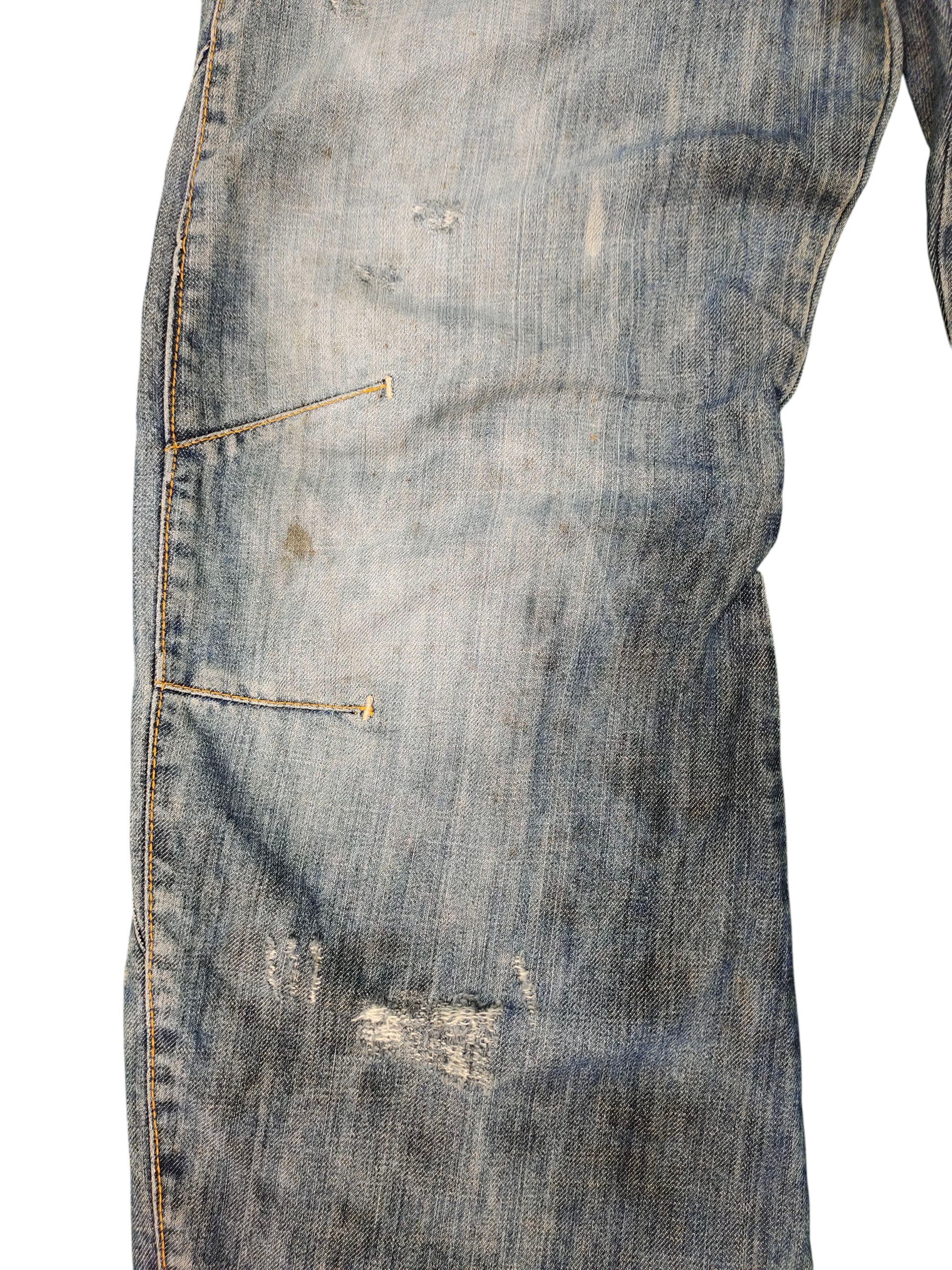 Energie Vintage Y2k Energie Worn-out & Distress Fatigue Denim Jeans Size US 30 / EU 46 - 5 Thumbnail