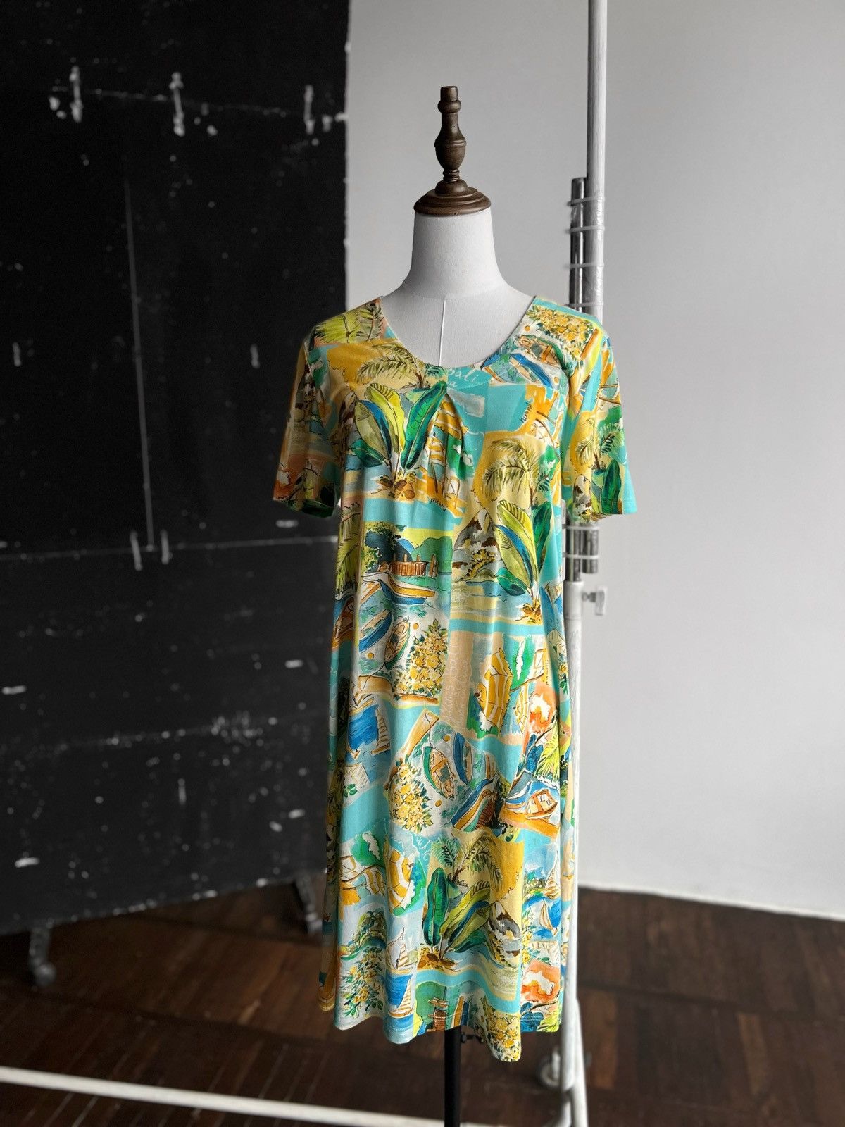 Designer × Vintage Eva B.Bitzer De Luxe Womens Vintage 90s Full Printed Dress Size M / US 6-8 / IT 42-44 - 1 Thumbnail