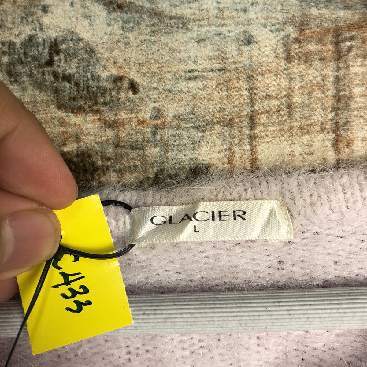 Japanese Brand DL Glacier Pink Mohair Knitwear #C433 Size L / US 10 / IT 46 - 10 Thumbnail