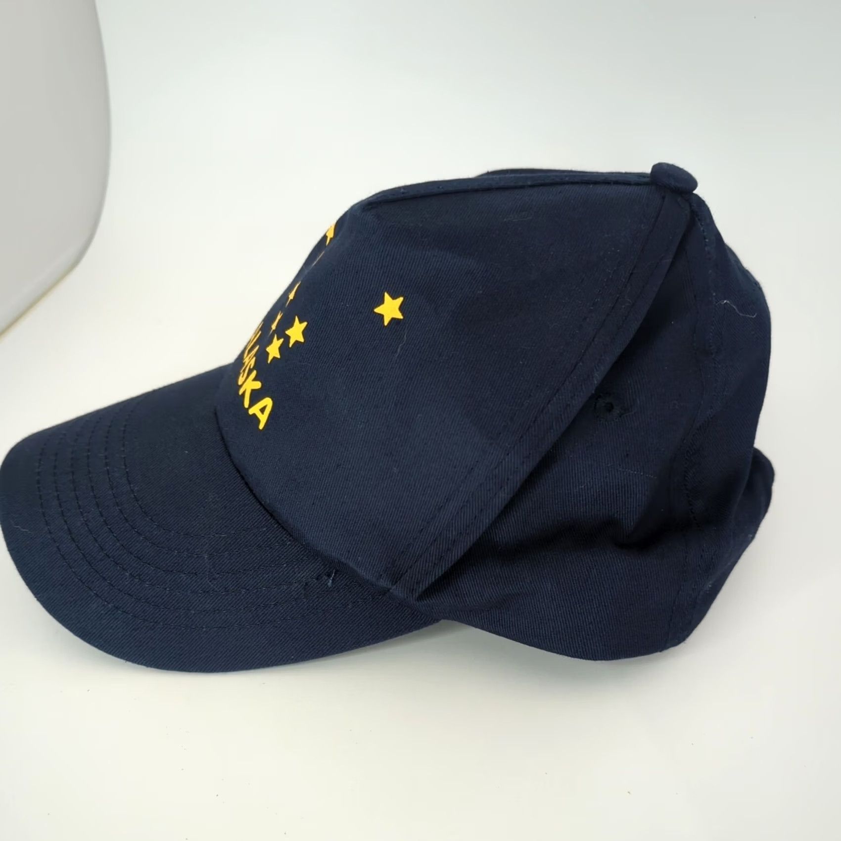 Vintage Premium Alaska Hat Flag Cap Navy Blue Snapback Adjustable Baseball Cap Men Fox? Size ONE SIZE - 3 Thumbnail