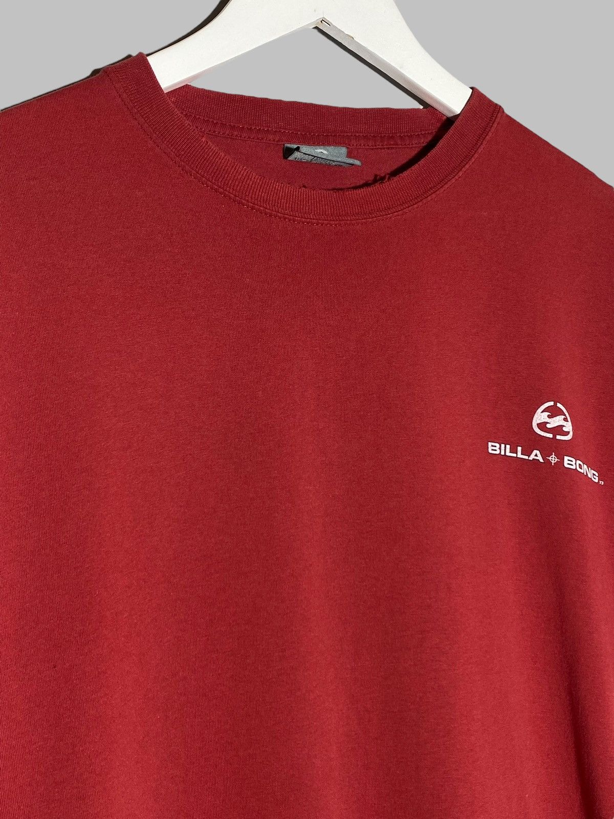 Billabong 🔥 VINTAGE 90s BILLABONG SURF STYLE RED COTTON T-SHIRT Size US M / EU 48-50 / 2 - 8 Thumbnail