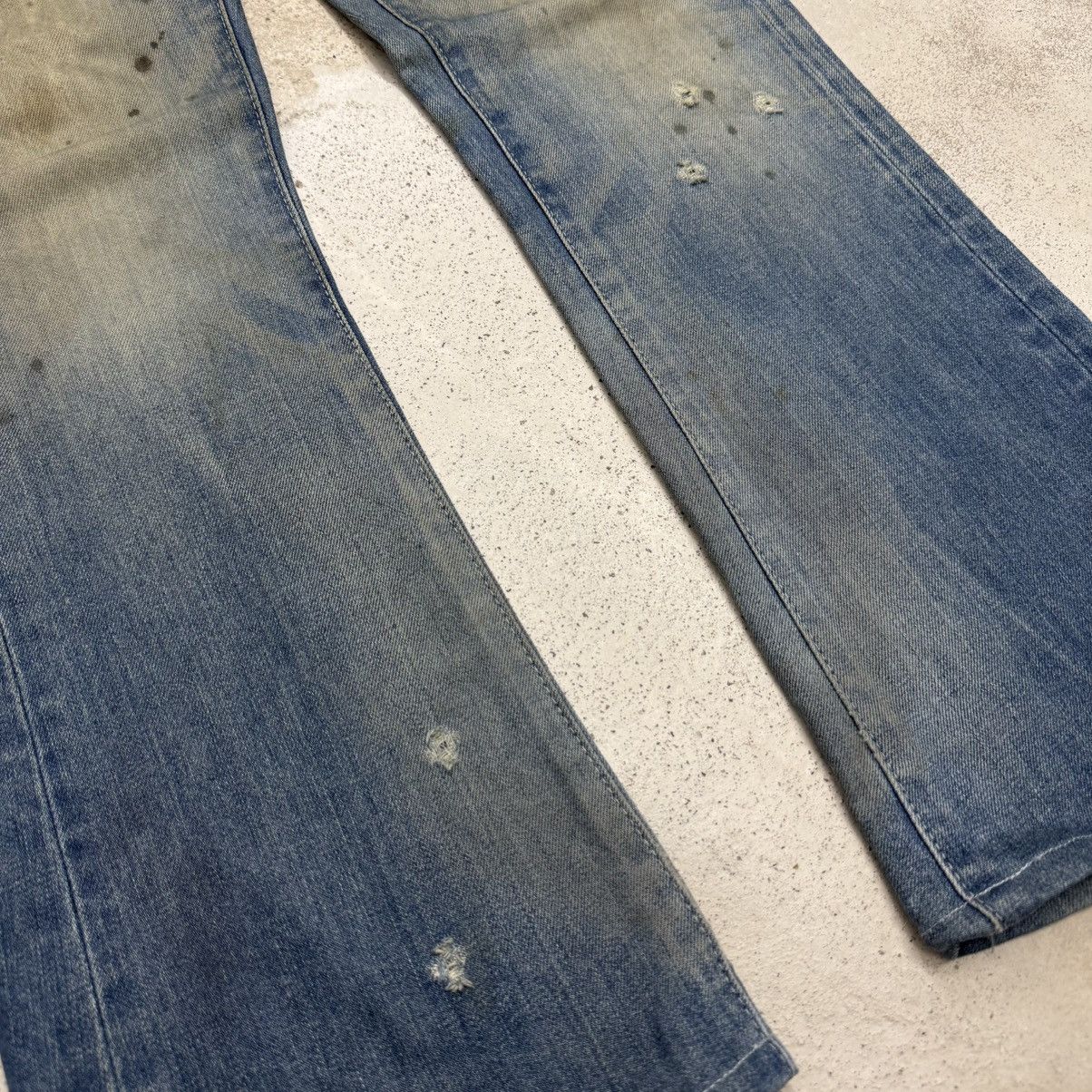 Vanquish Vanquish Muddy Distressed Whisker Denim Pants Size US 31 - 6 Thumbnail