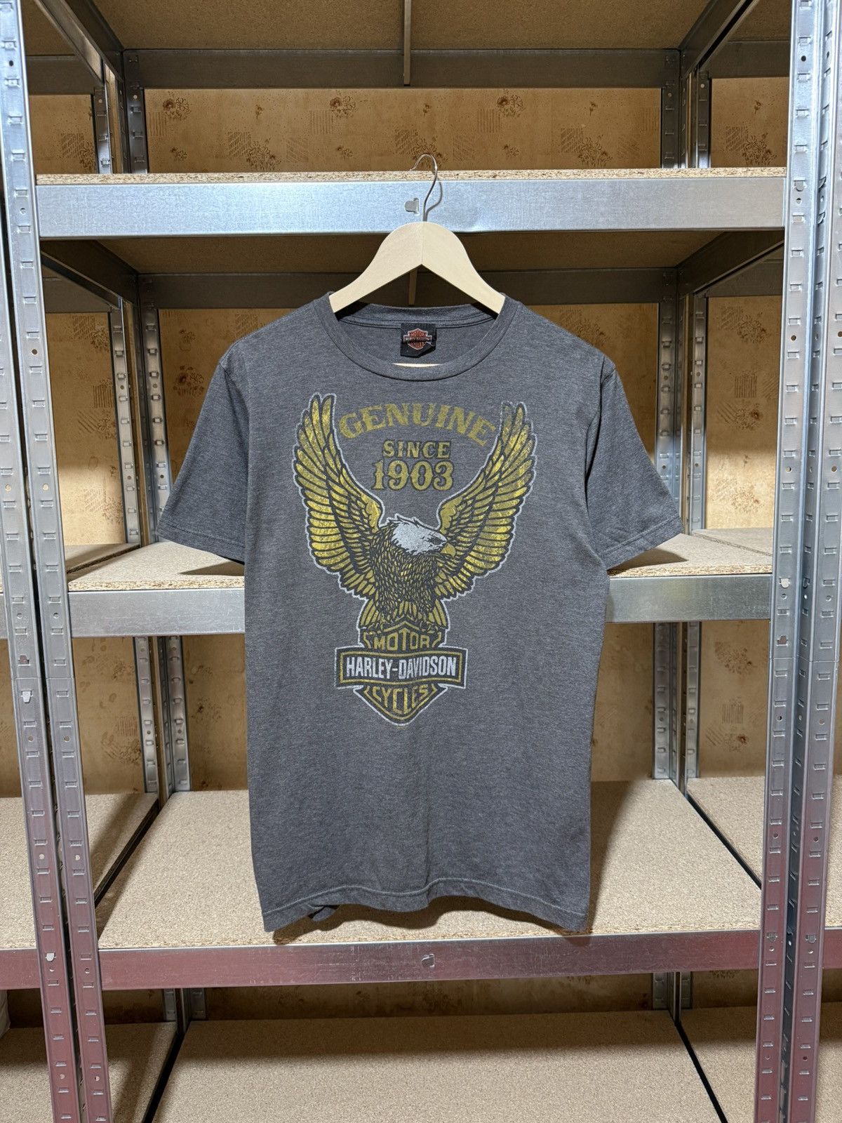 Band Tees × Harley Davidson × Vintage Vintage 2014 Harley Davidson Motorcycles Eagle Retro T-Shirt Size US M / EU 48-50 / 2 - 1 Thumbnail