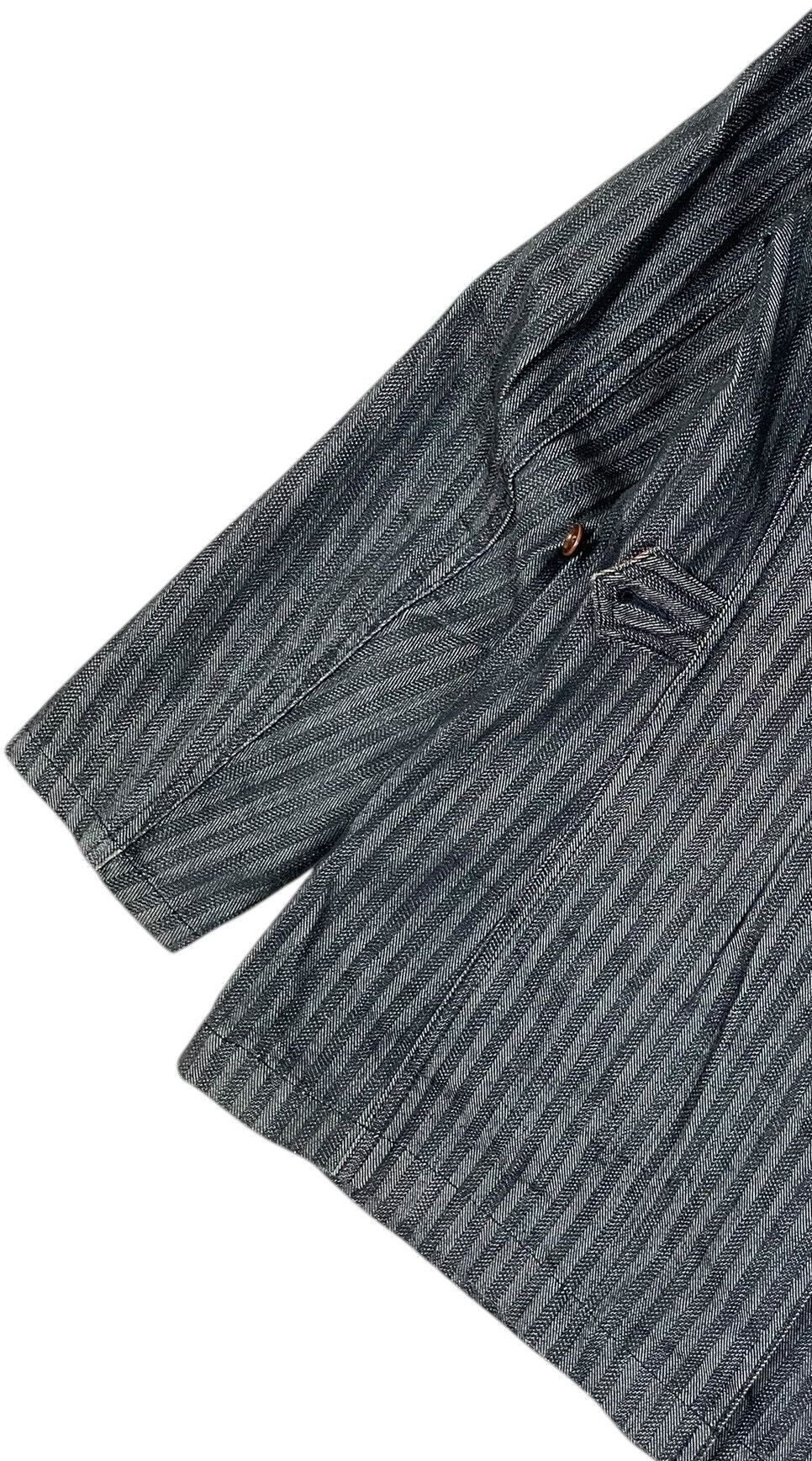Alexander Julian × Japanese Brand Alexander Julian Stripe Hickory Denim Jacket Size US M / EU 48-50 / 2 - 9 Thumbnail