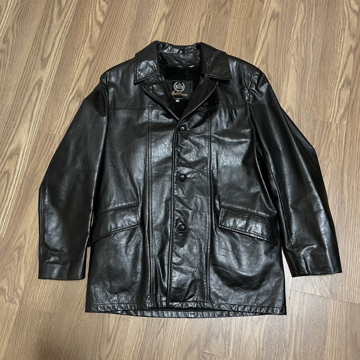 Other RARE Vintage 70s Aberdeen Leather Jacket Men's 40 Medium Size US M / EU 48-50 / 2 - 1 Thumbnail