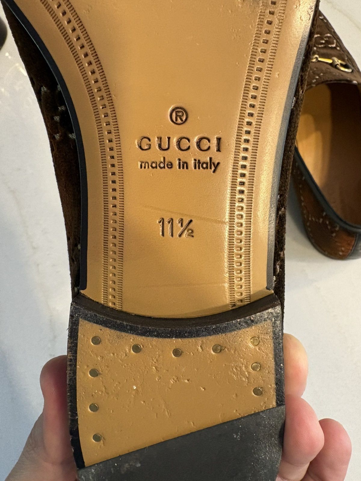 Gucci Gucci Jordan GG loafer velvet Size US 11.5 / EU 44-45 - 5 Thumbnail