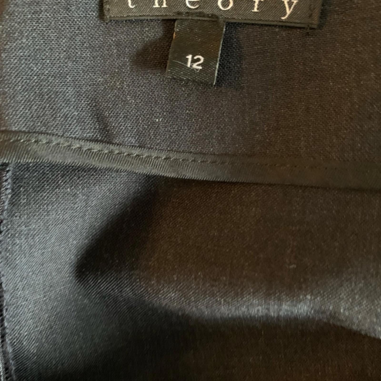 Theory Theory fully Lined Black Pencil Skirt Size 34" / US 12 / IT 48 - 4 Thumbnail