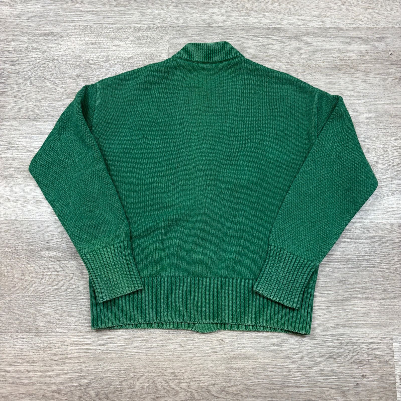 AMI AMI Alexandre Mattiusi Big Heart Cardigan Green Small Size S / US 4 / IT 40 - 3 Thumbnail