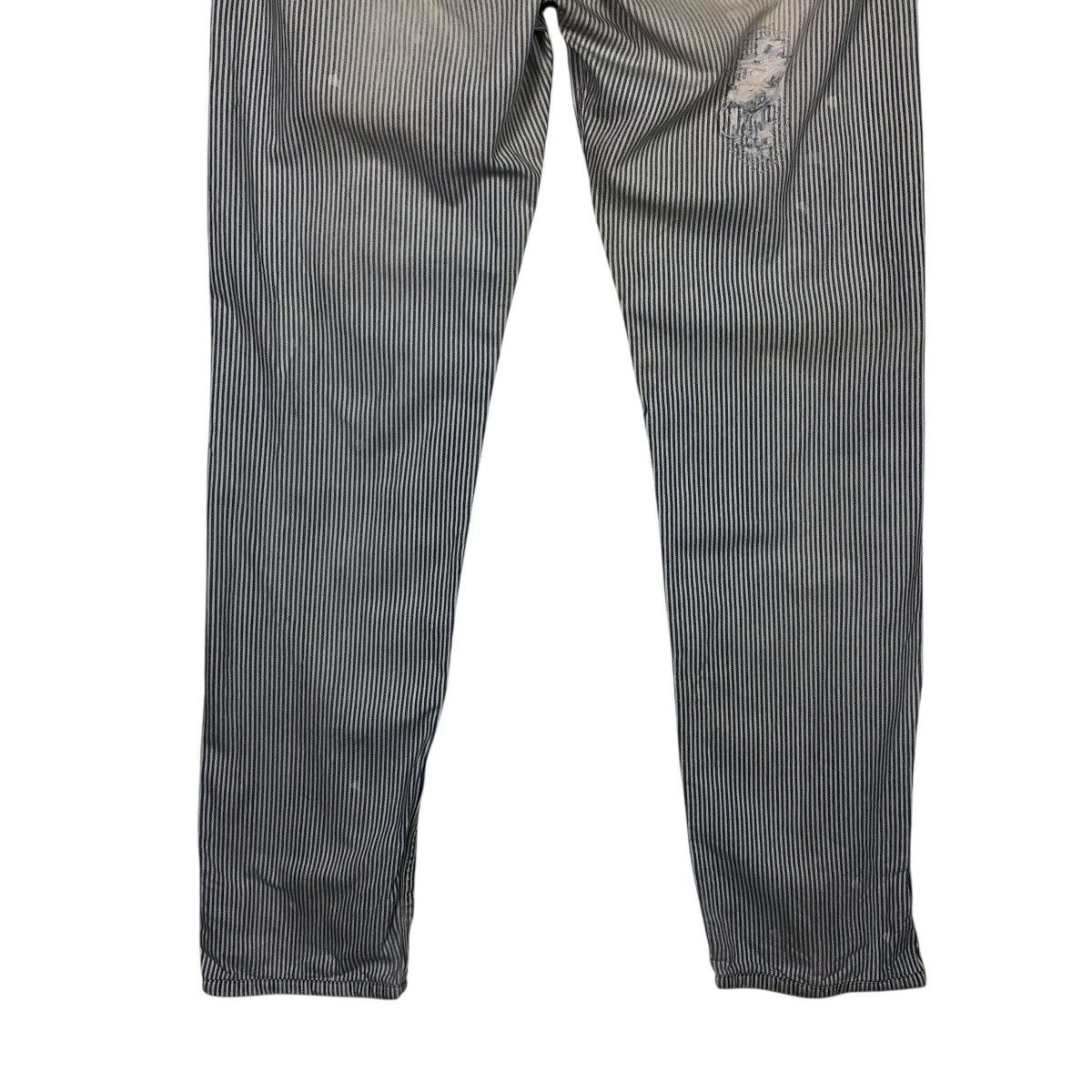 Diesel Black Gold Diesel Black Gold Vintage-Worn Railroad Stripe Denim Size 34" / US 12 / IT 48 - 12 Thumbnail