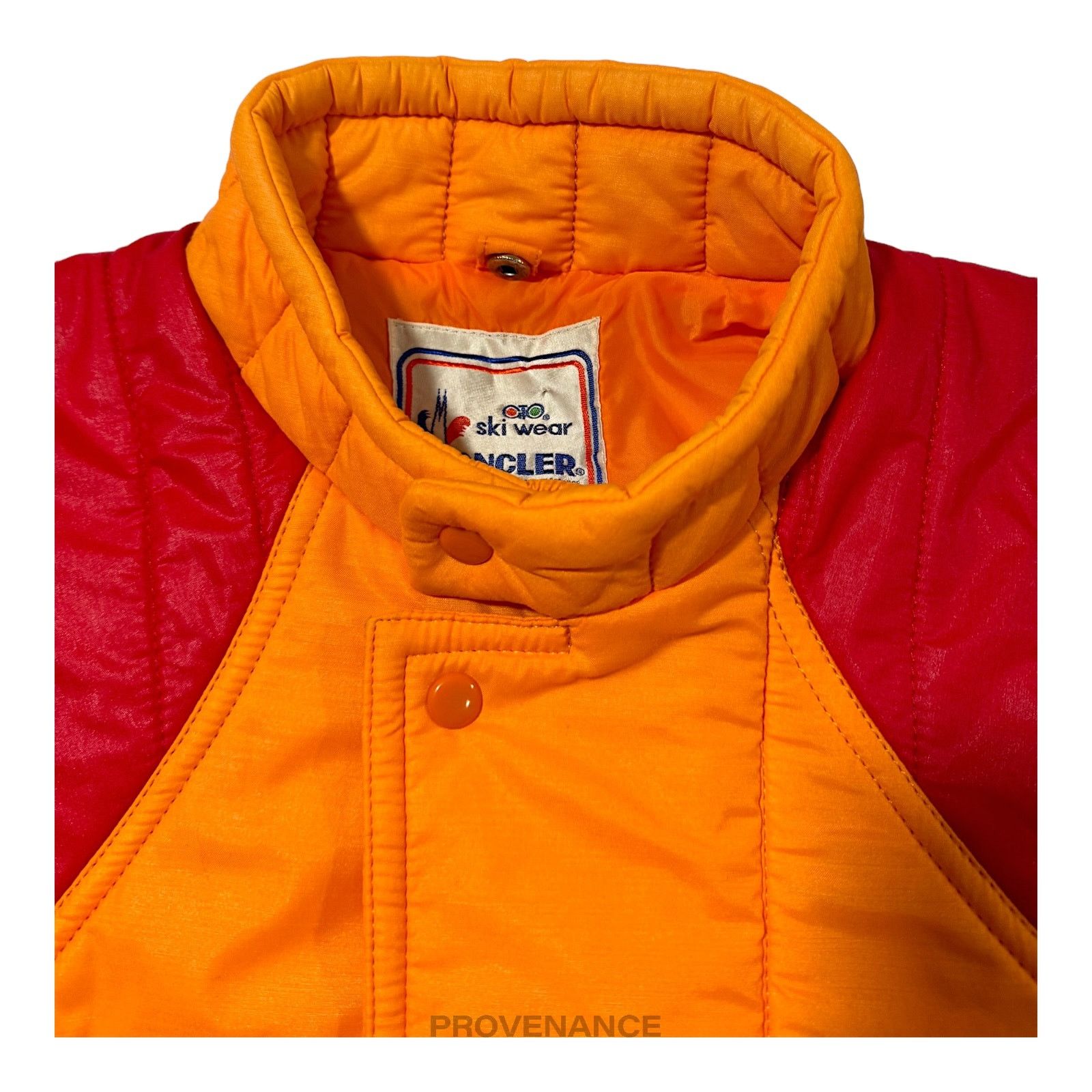 Moncler 🔴 Moncler Light Ski Jacket Coat - Orange/Red Size US L / EU 52-54 / 3 - 5 Thumbnail