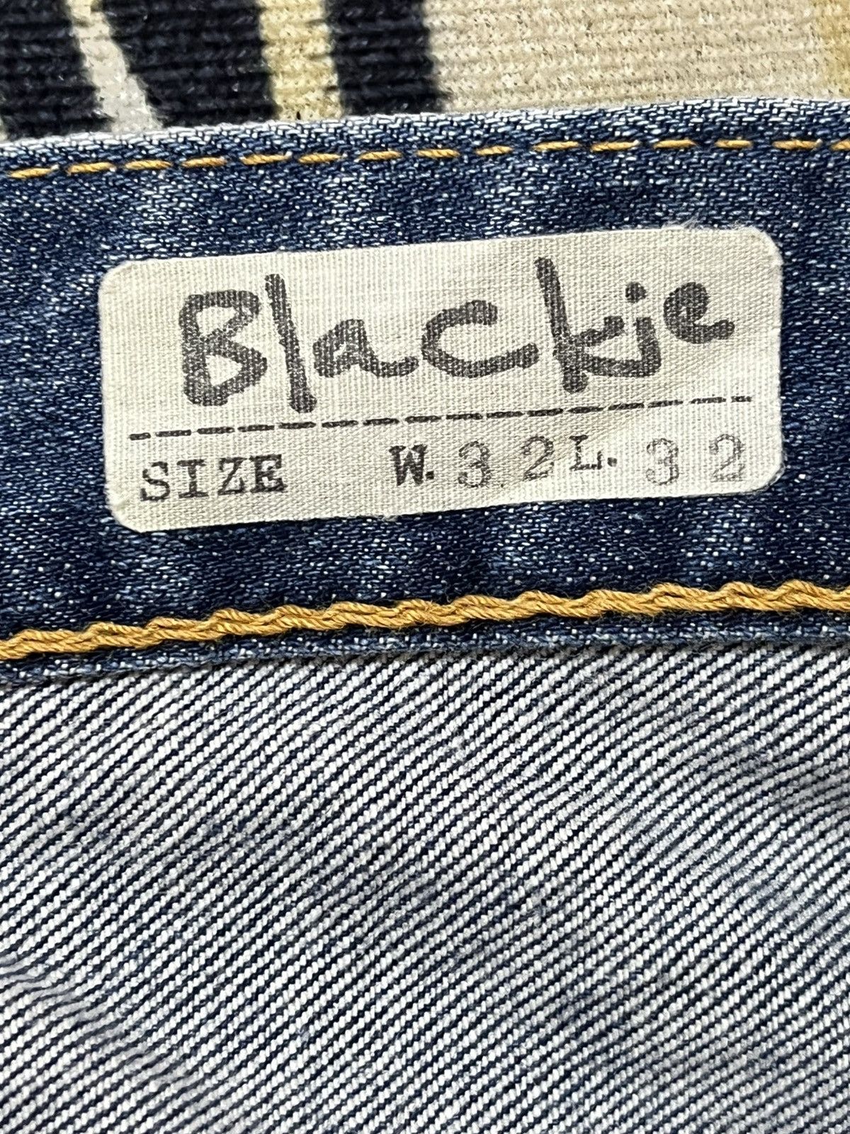Jimmy Taverniti Vintage Jimmy Taverniti Curve Leg Distressed Denim Size US 33 - 10 Thumbnail