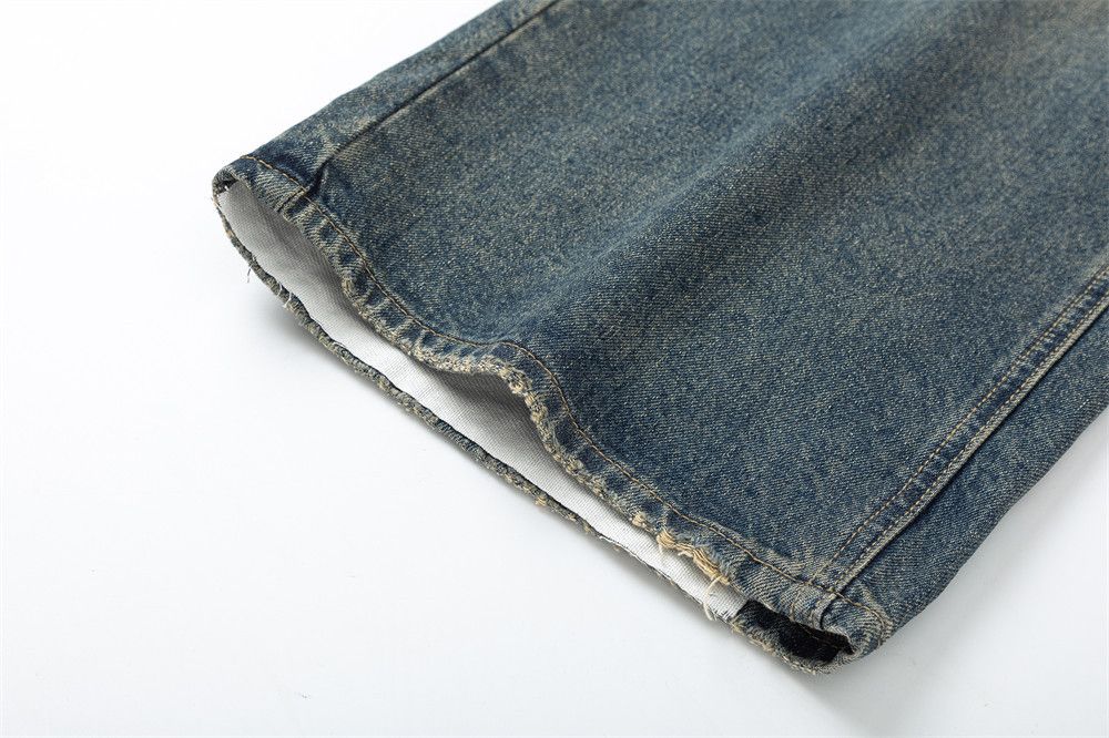 Japanese Brand Men's punk tie-dye gradient washed distressed jeans Size US 34 / EU 50 - 6 Thumbnail