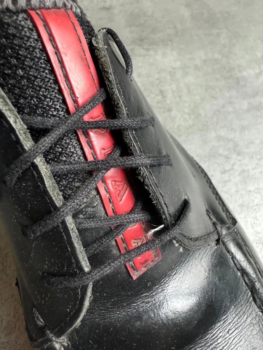 Prada AW2000 Prada Cozy Black Mesh Leather Derby Shoes Size US 7 / EU 40 - 10 Thumbnail