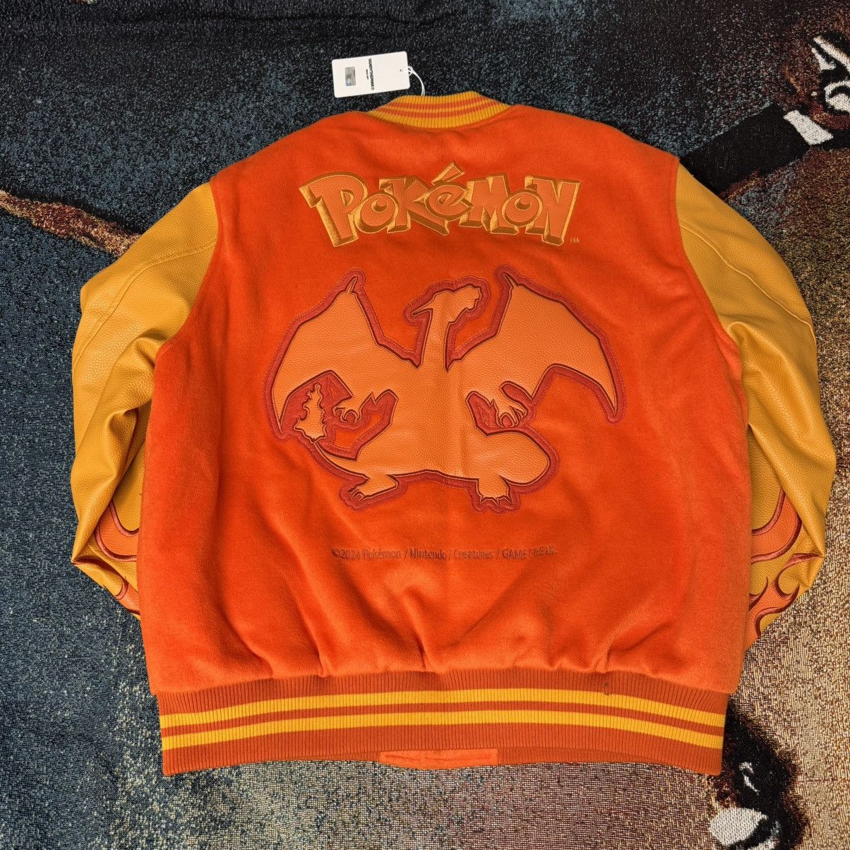 Pokemon × Vandy The Pink VANDY THE PINK X POKÉMON CHARIZARD VARSITY JACKET ORANGE Size US L / EU 52-54 / 3 - 2 Thumbnail