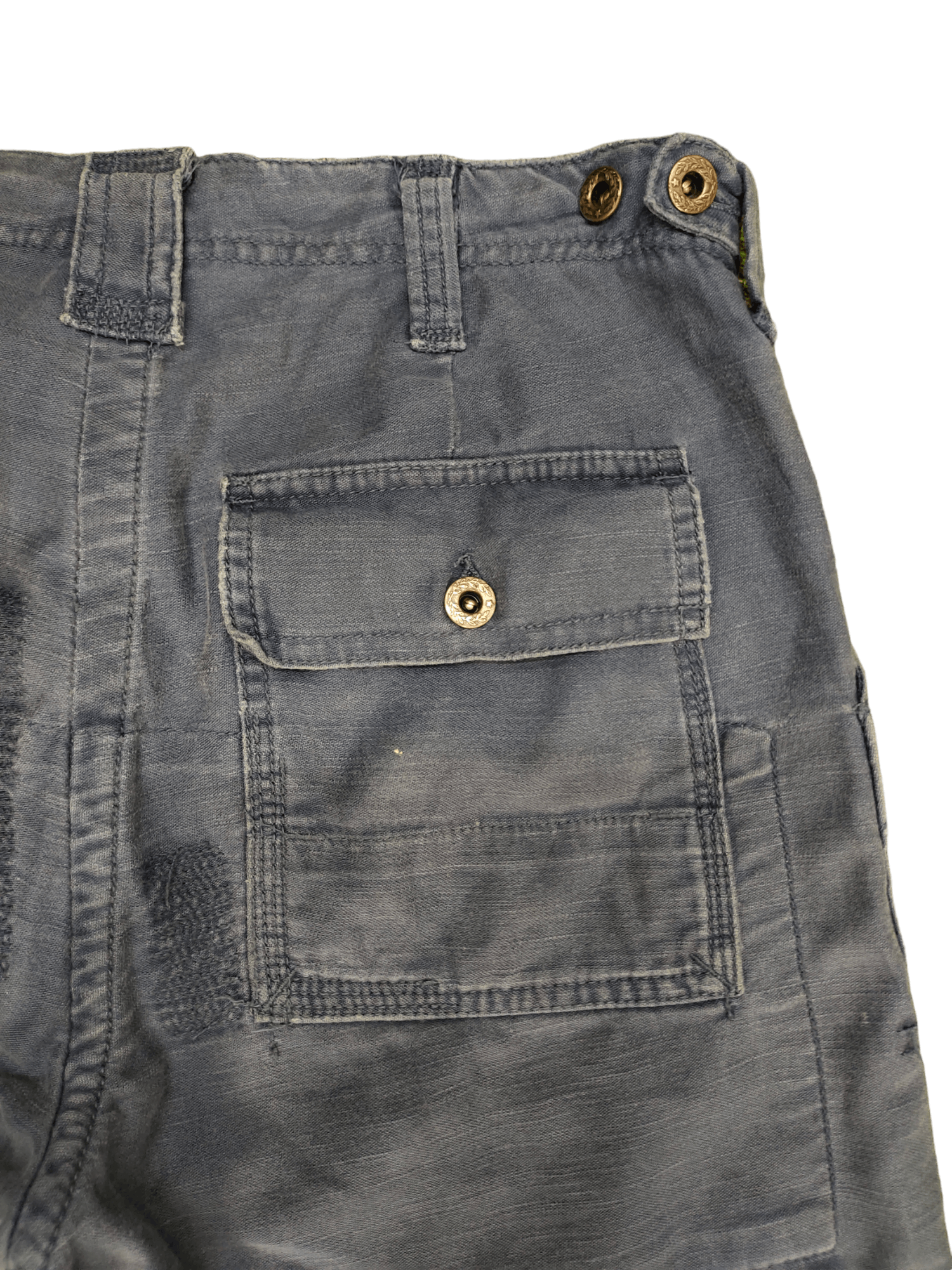 Polo Ralph Lauren Polo By Ralph Lauren Embroidered Faded Fatigue Short Pants Size US 30 / EU 46 - 10 Thumbnail