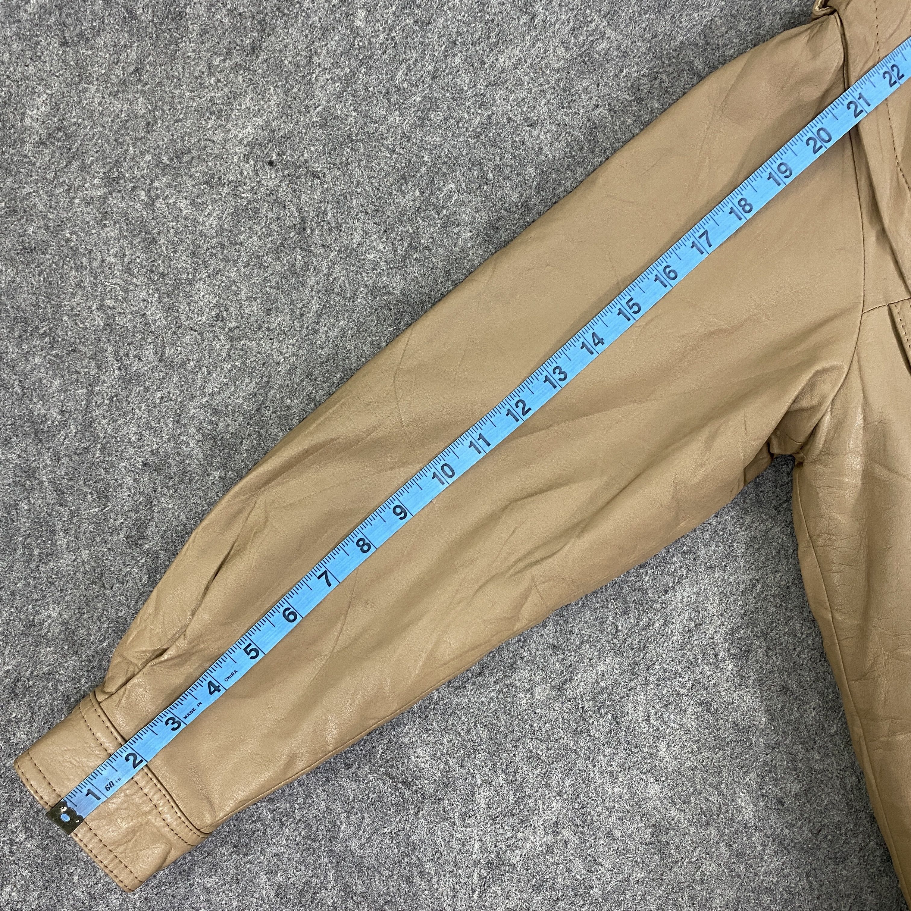 Leather Vintage Japanese Brand Leather Jacket -J056 Size US S / EU 44-46 / 1 - 6 Thumbnail