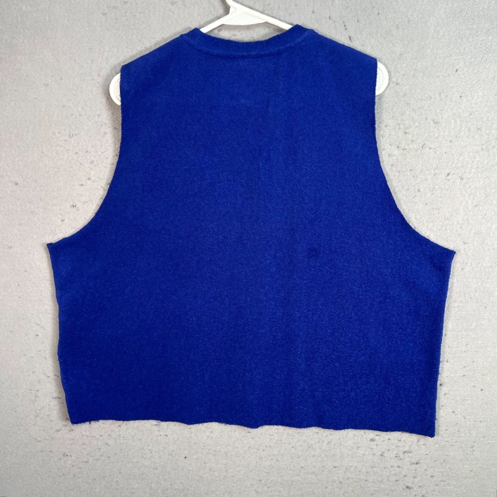 Nike Nike Blue Terry Cloth Sleeveless Tank Top Adult Mens Medium Racerback Crew Neck Pullover Activewear Running & Jogging Summer Spring Shirt Size M / US 6-8 / IT 42-44 - 2 Thumbnail