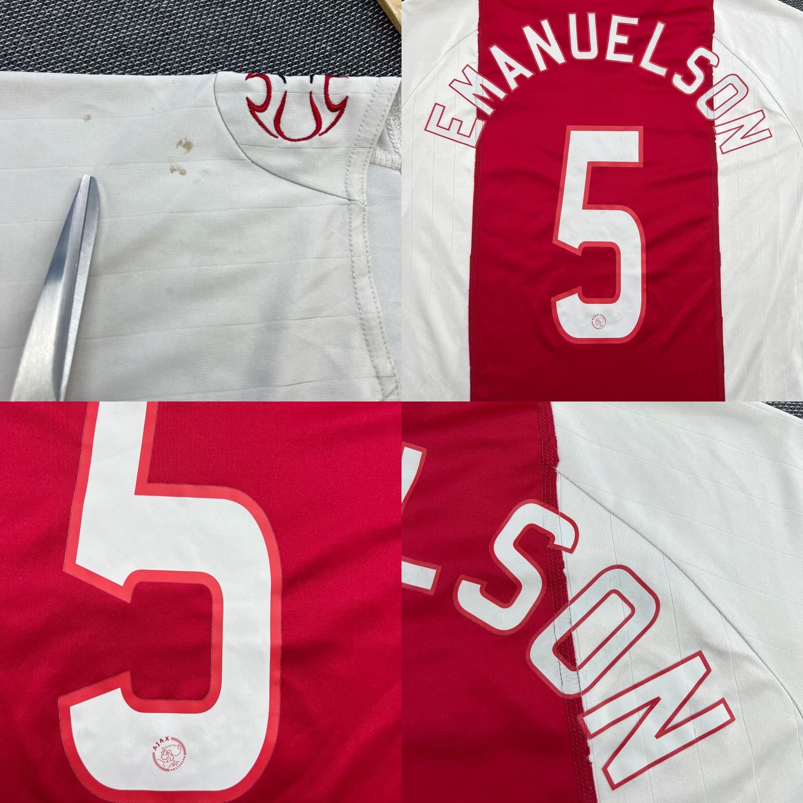 Adidas Ajax Amsterdam 2006 2007 Home Jersey Mens XL Adidas T-Shirt Multicolor Football Urby Emanuelson Size US XL / EU 56 / 4 - 8 Thumbnail