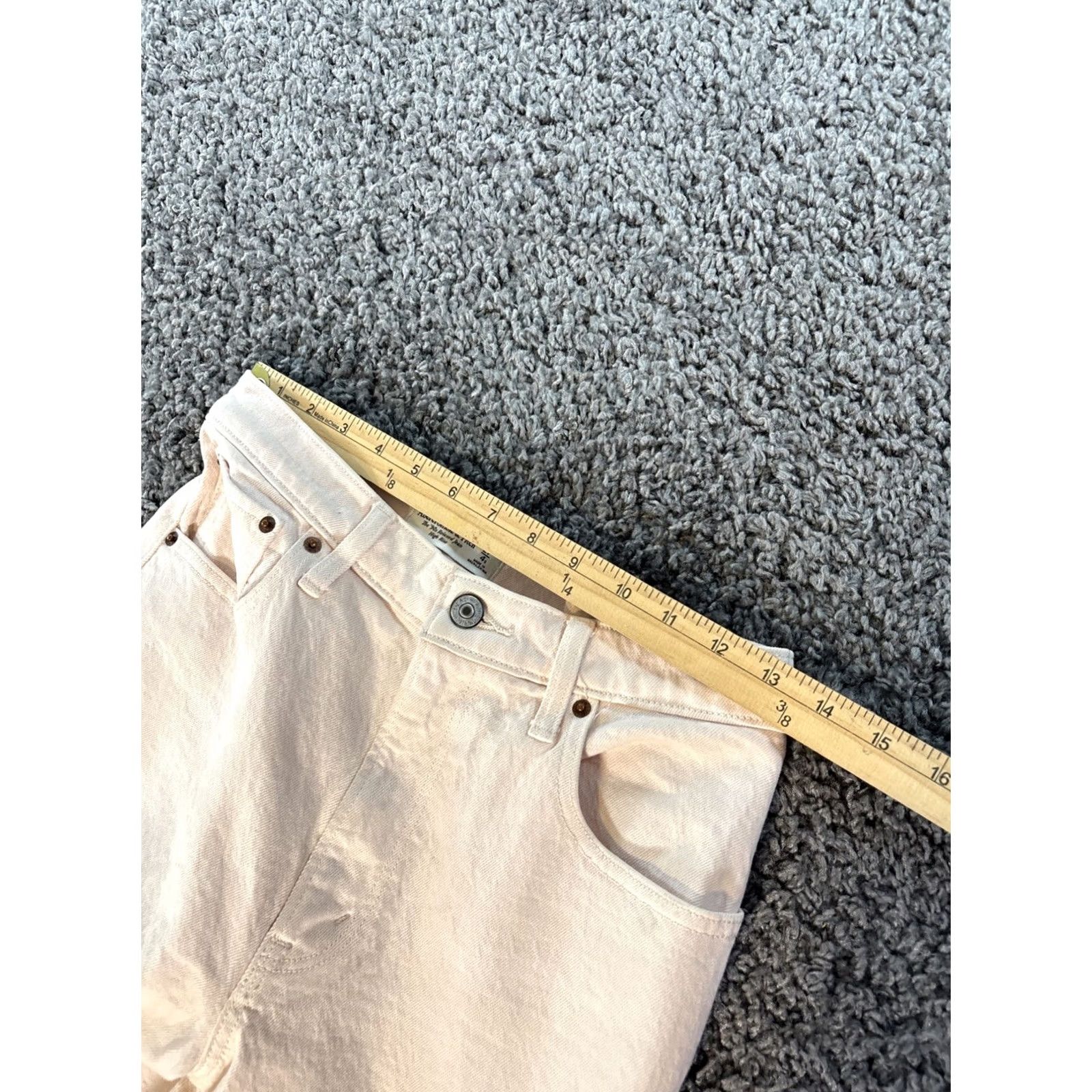 Abercrombie & Fitch Abercrombie & Fitch Jeans The 90s Relaxed Women 27x28 High Rise Salmon Pink Wide-Leg 27 90s Womens Pink Jeans Size 27" / US 4 / IT 40 - 4 Thumbnail
