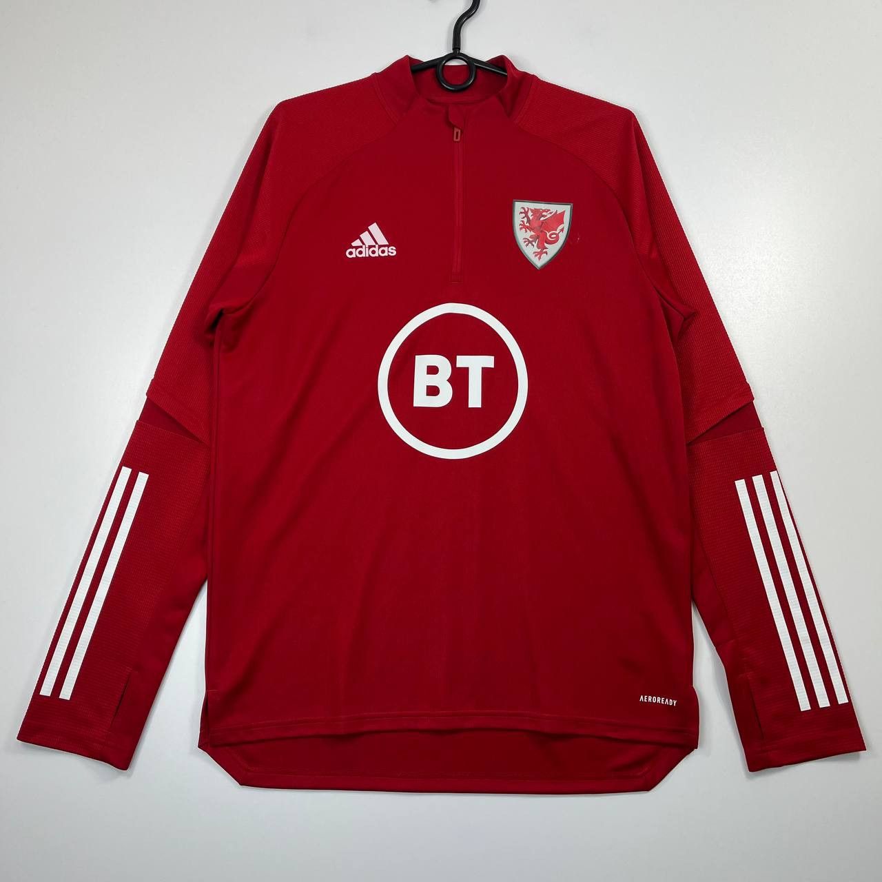 Adidas Wales 2019 2020 Training Drill Top Adidas Football Jersey M Size US M / EU 48-50 / 2 - 1 Thumbnail